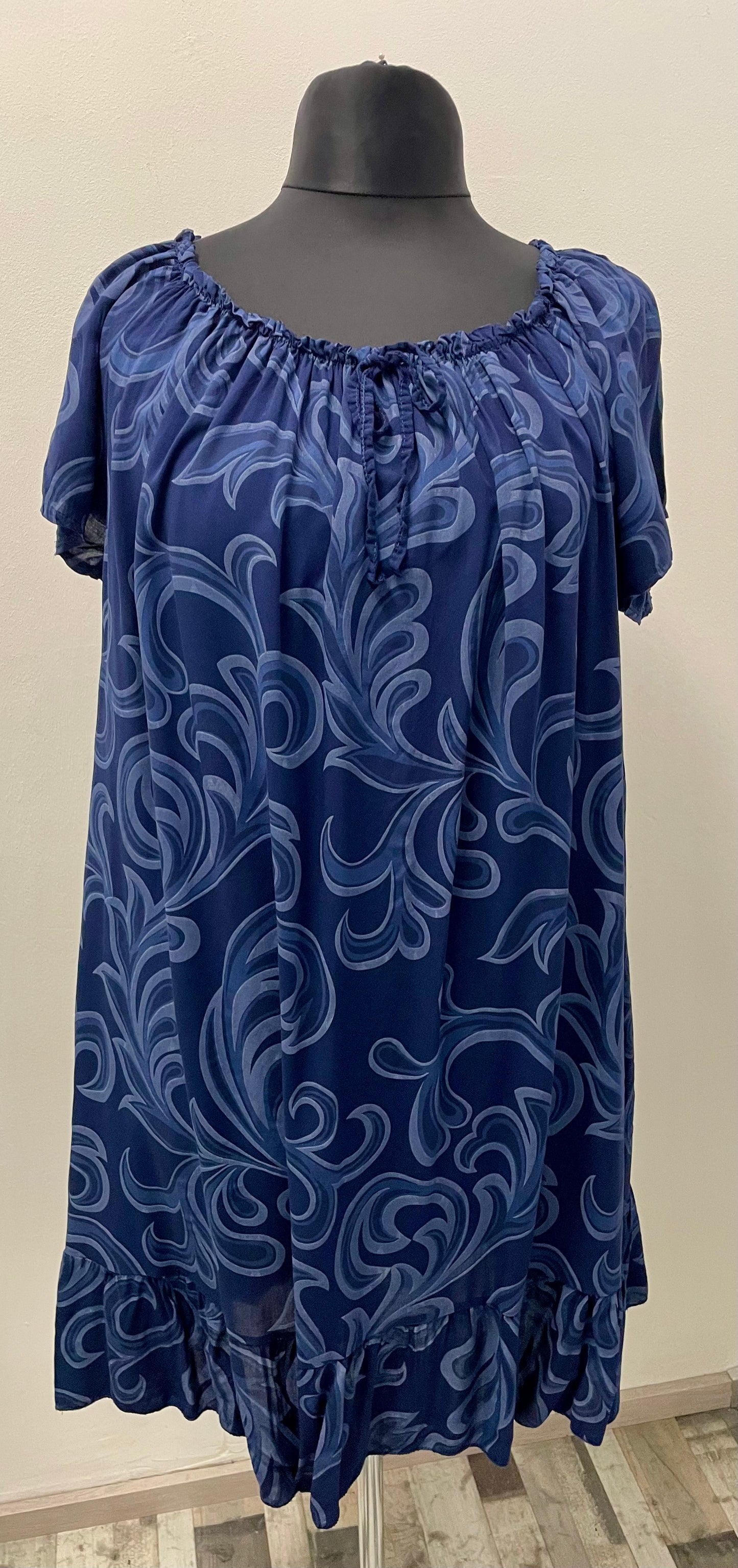 Sommerkleid mit Carmen Ausschnitt