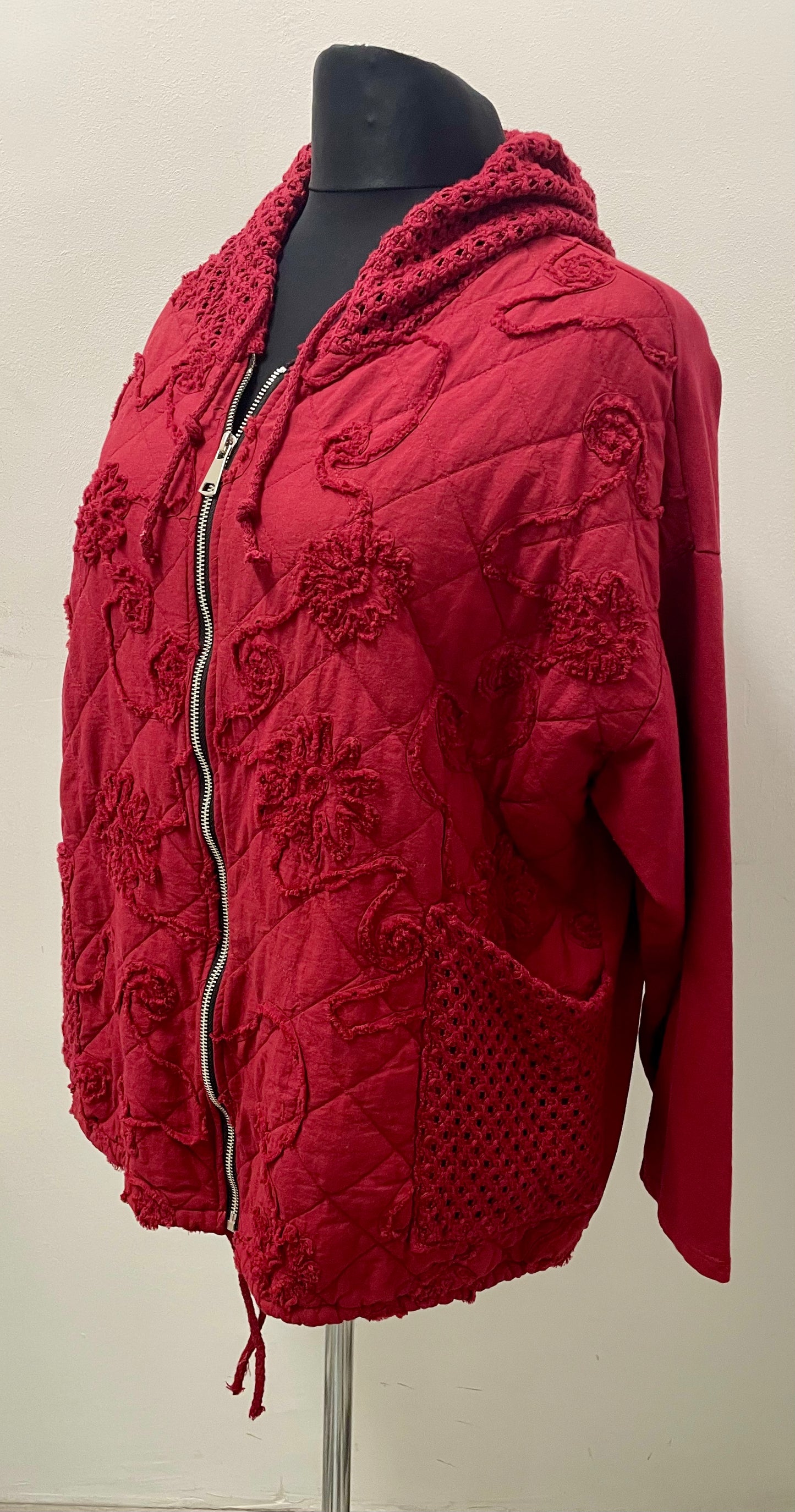 Jacke mit Netzkapuze