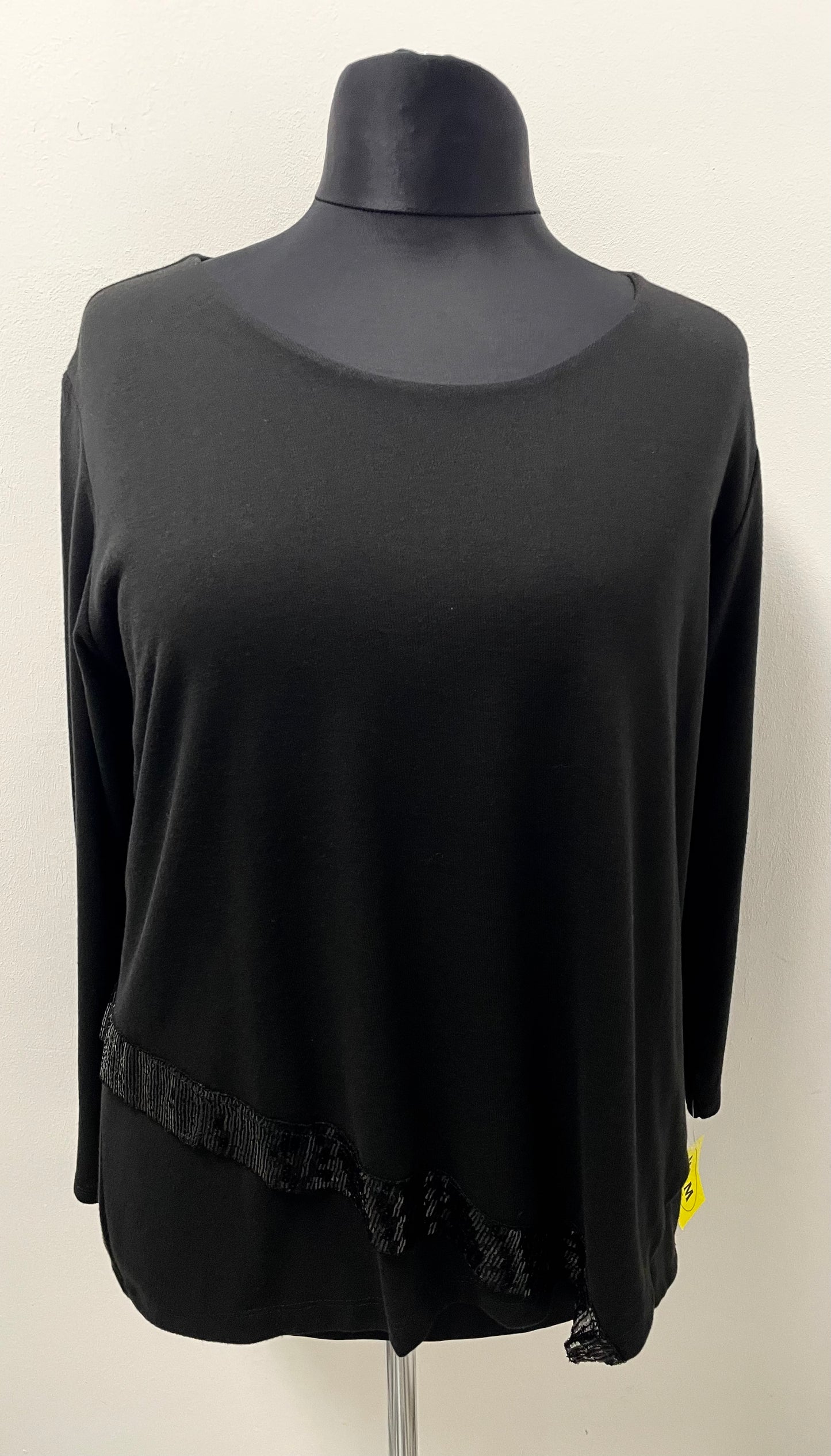 Pullover mit Glitzersaum