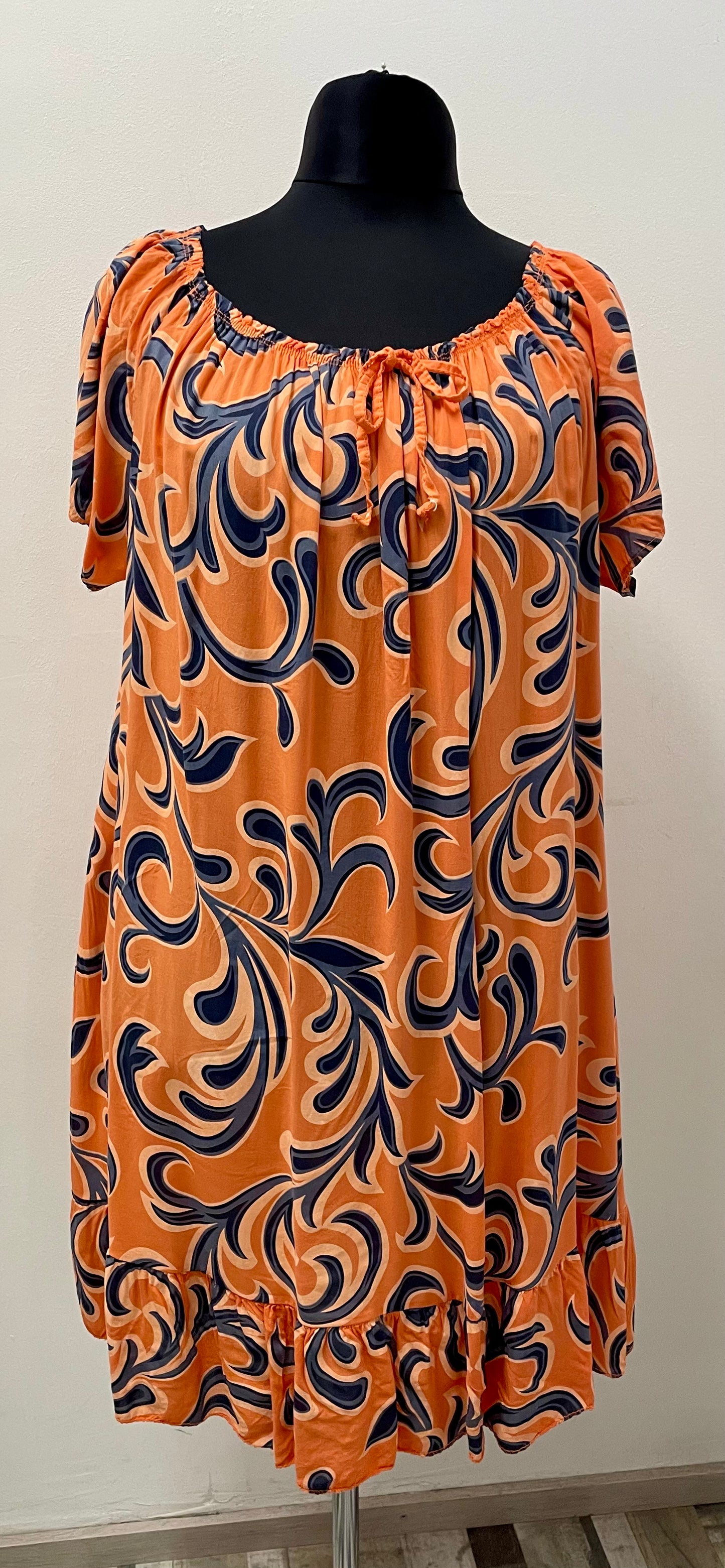 Sommerkleid mit Carmen Ausschnitt