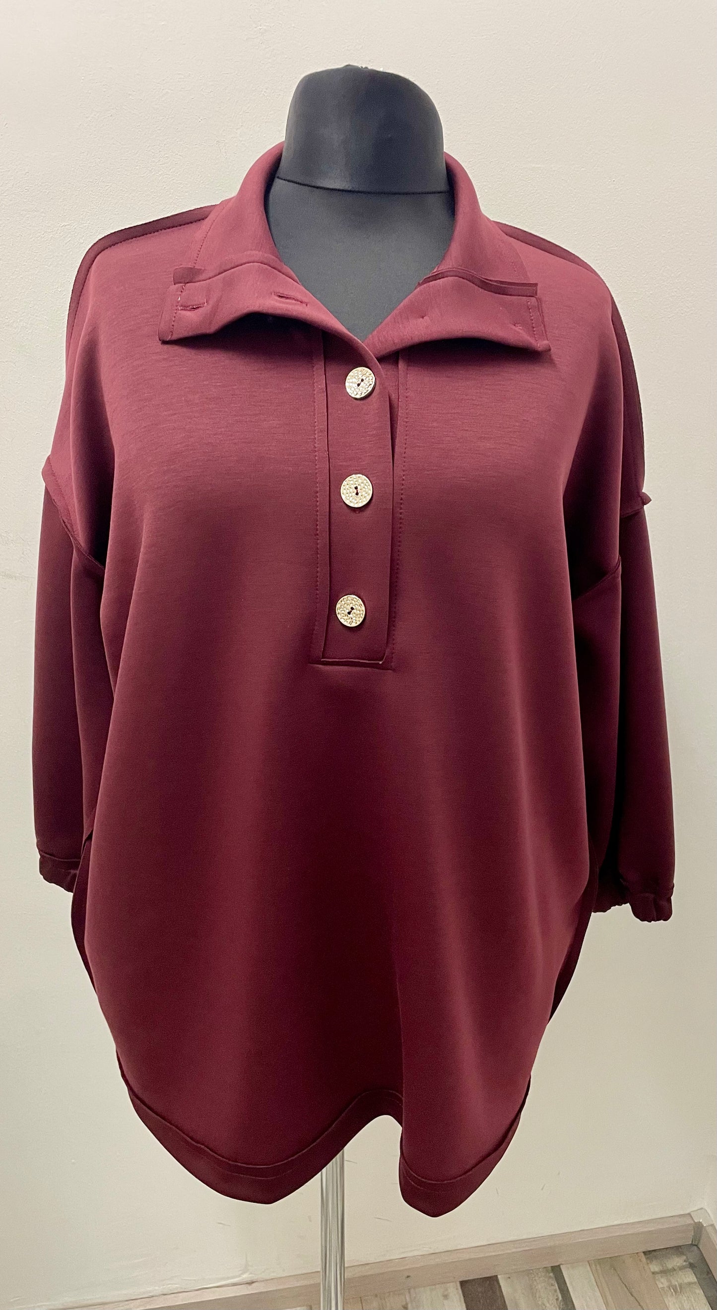 Shirt „Blusenoptik“ Soft Touch