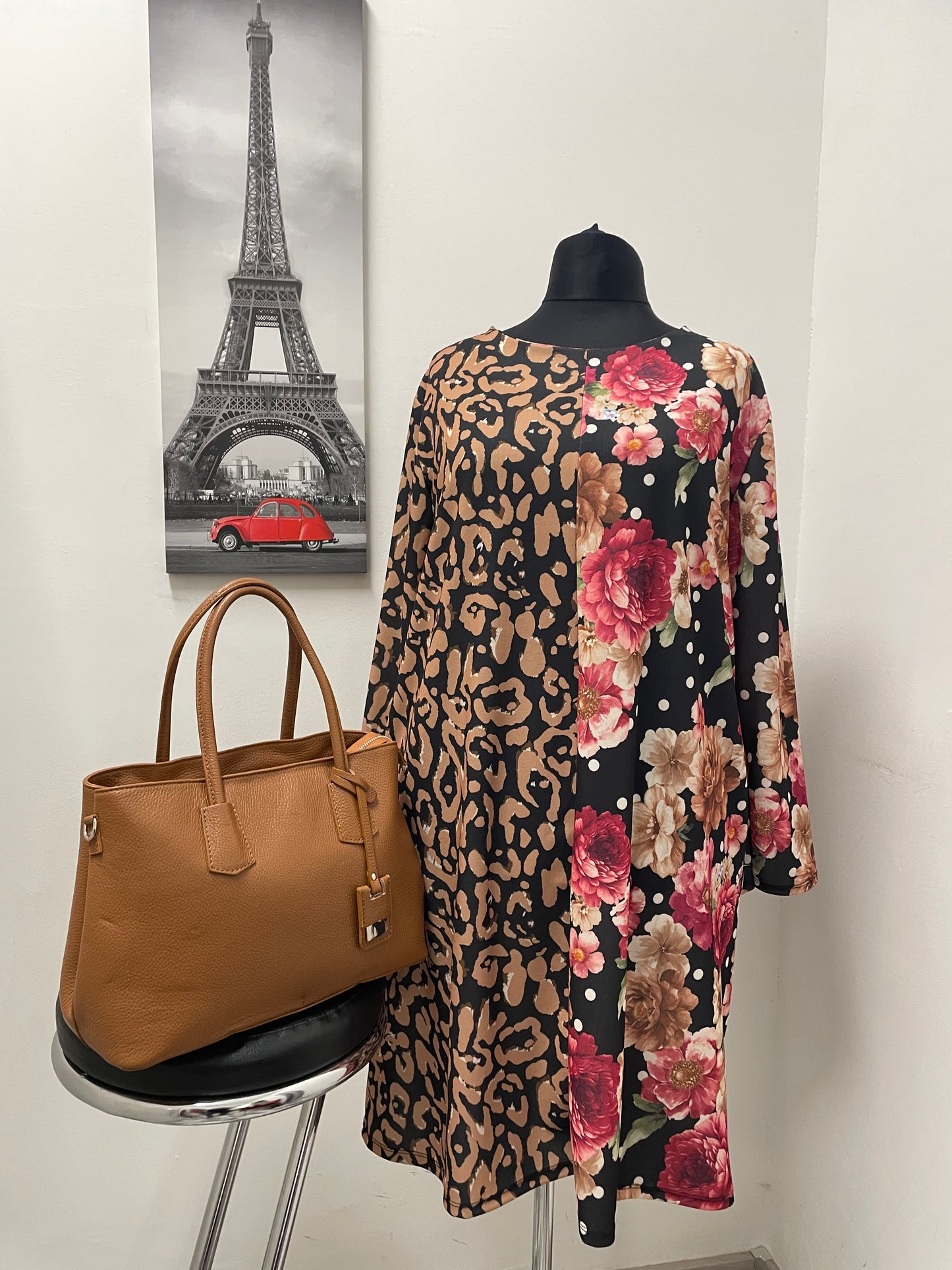 Kleid „Flower & Animalprint“