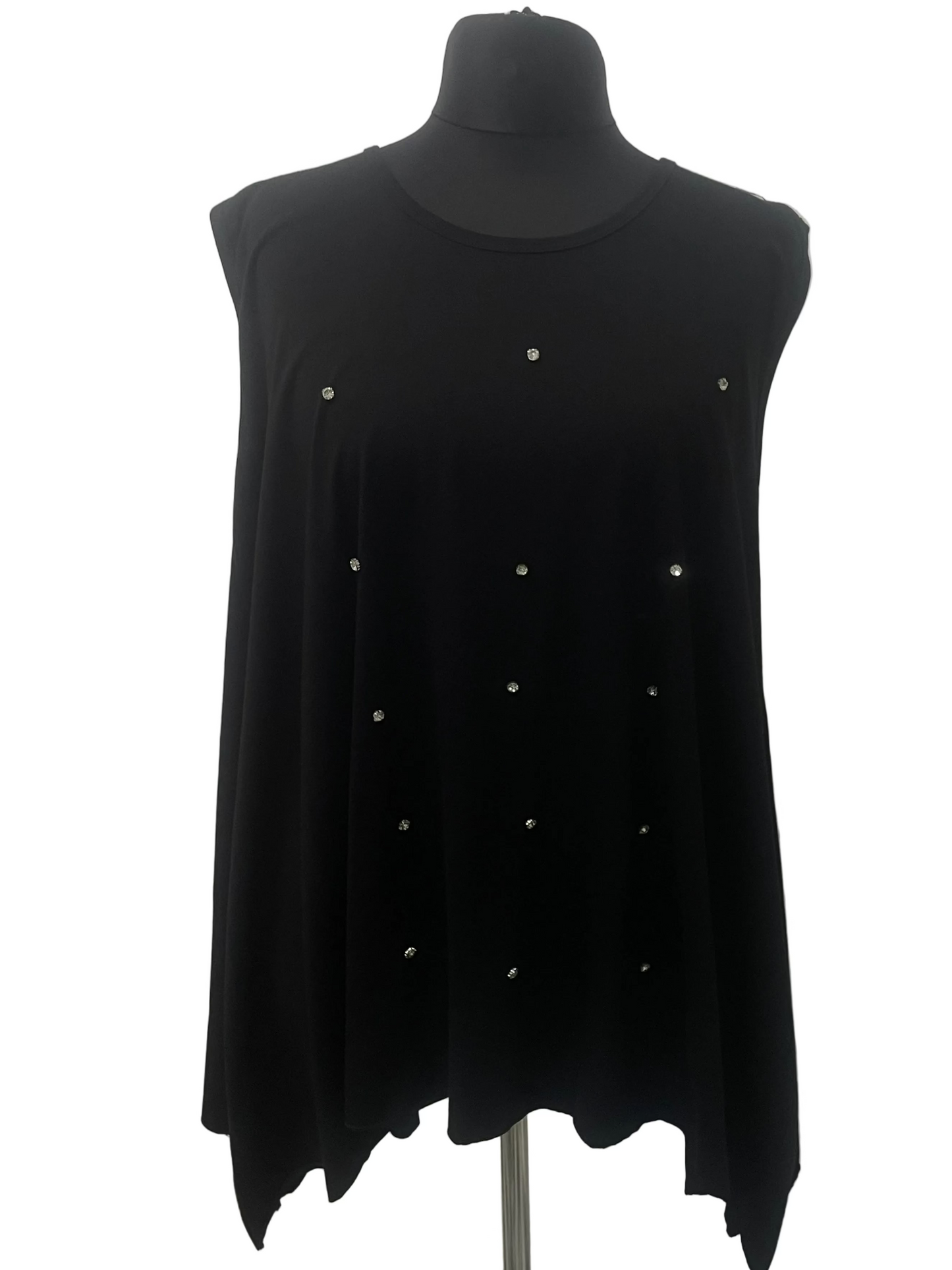 Top mit Glitzersteinchen