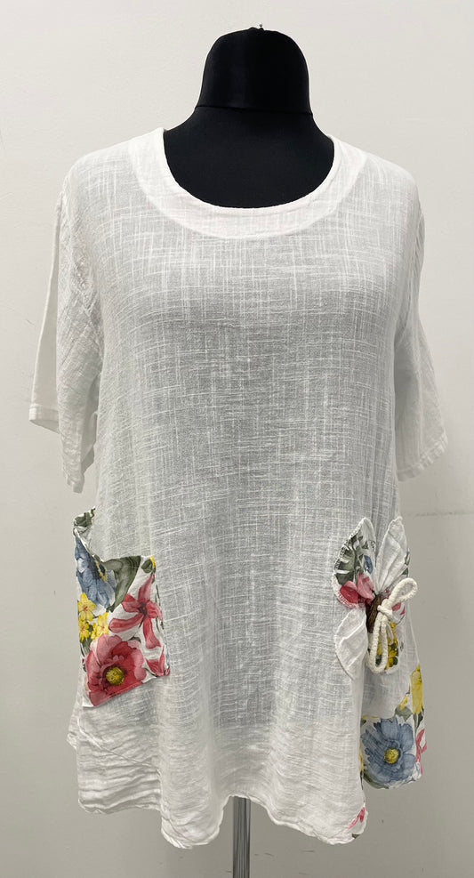 Shirt mit Blumenmotiv