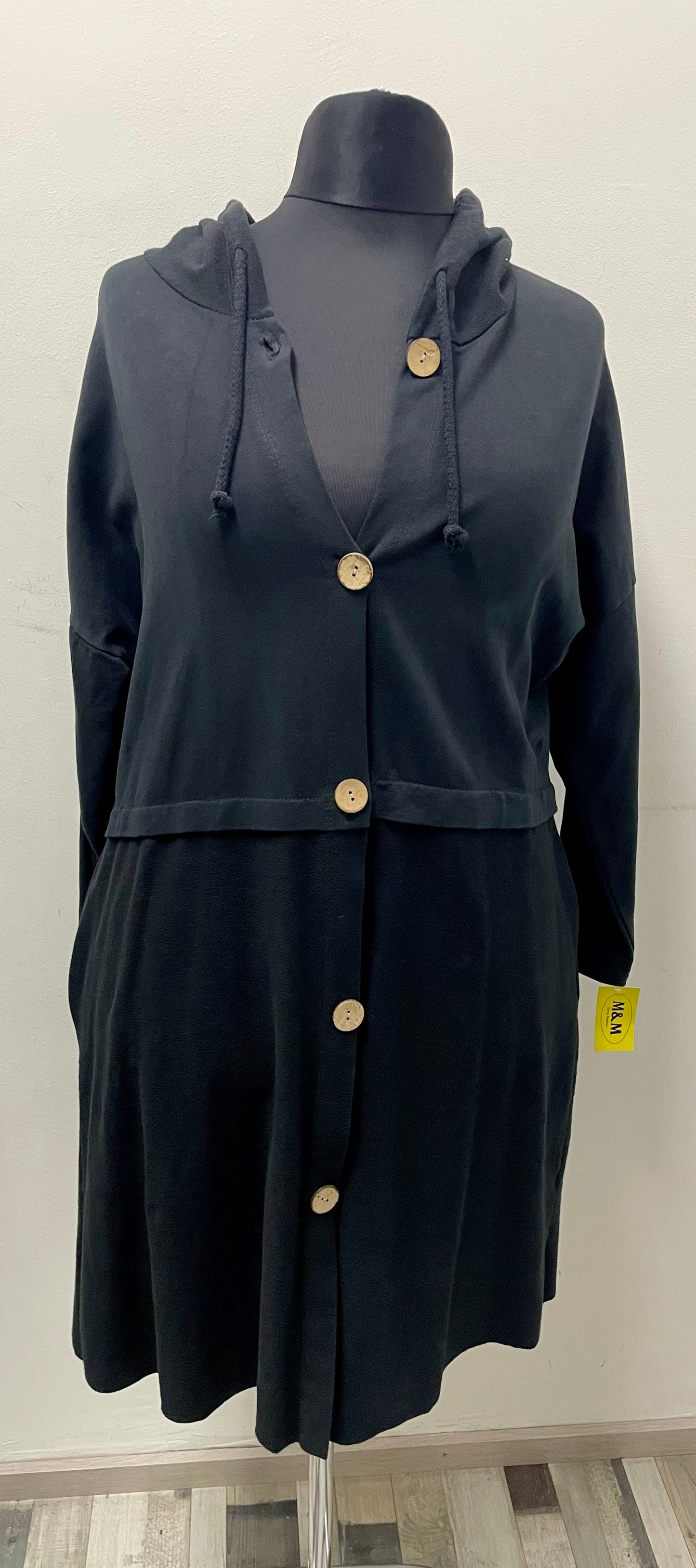 Baumwollemantel mit Kapuze