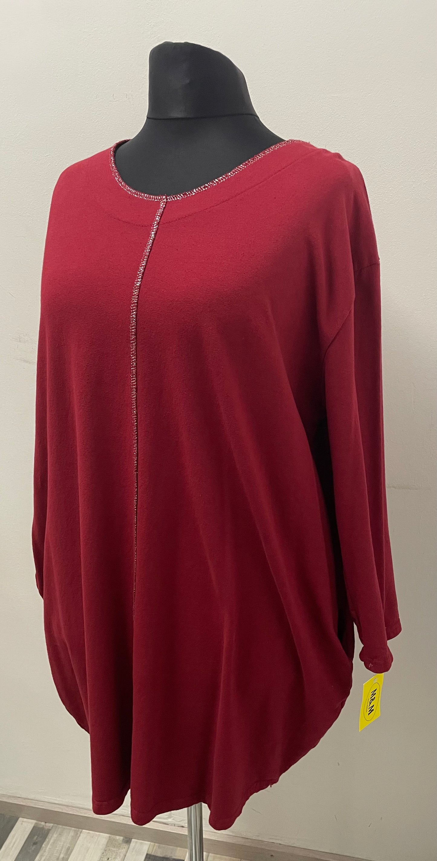 Tunika mit Kontrastnaht