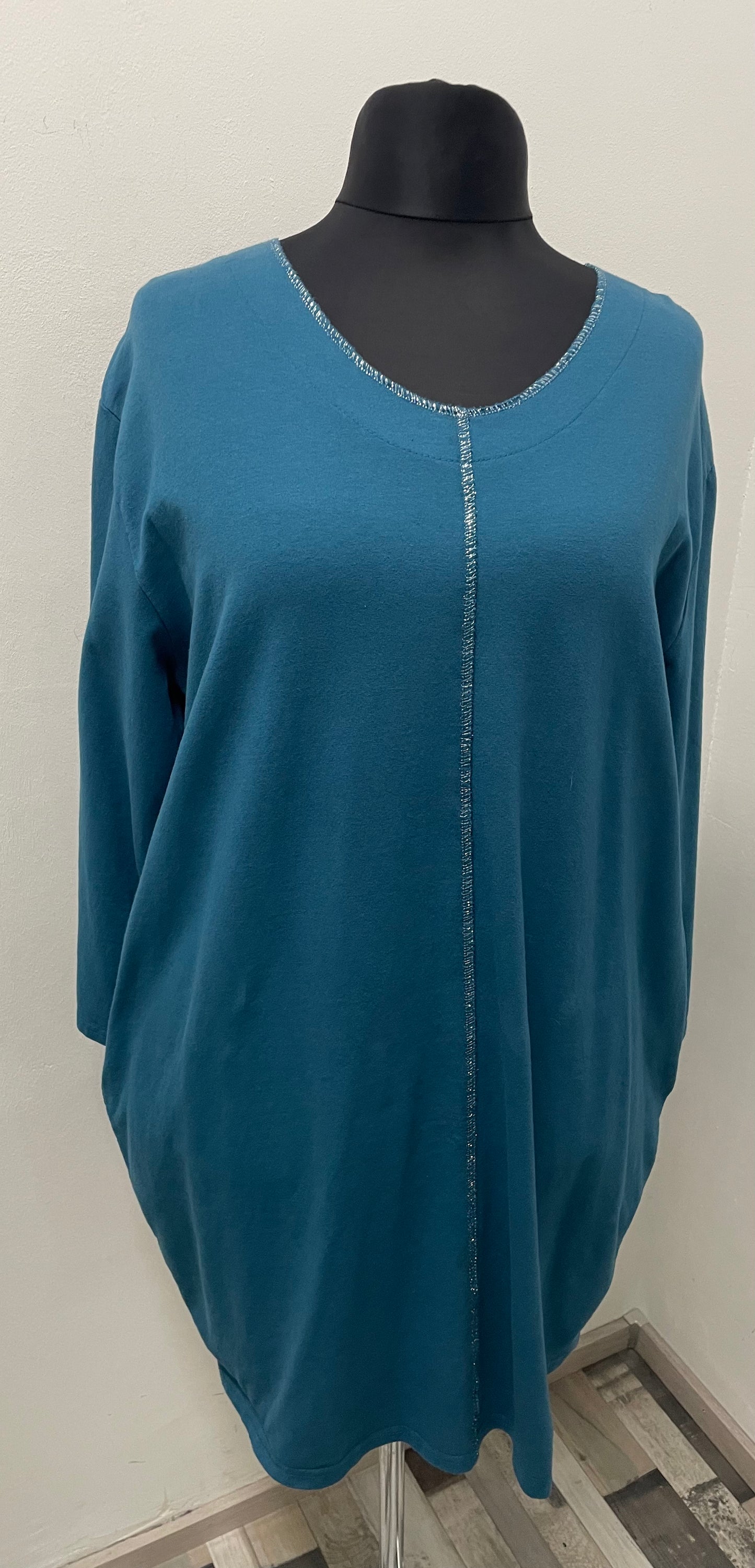 Tunika mit Kontrastnaht