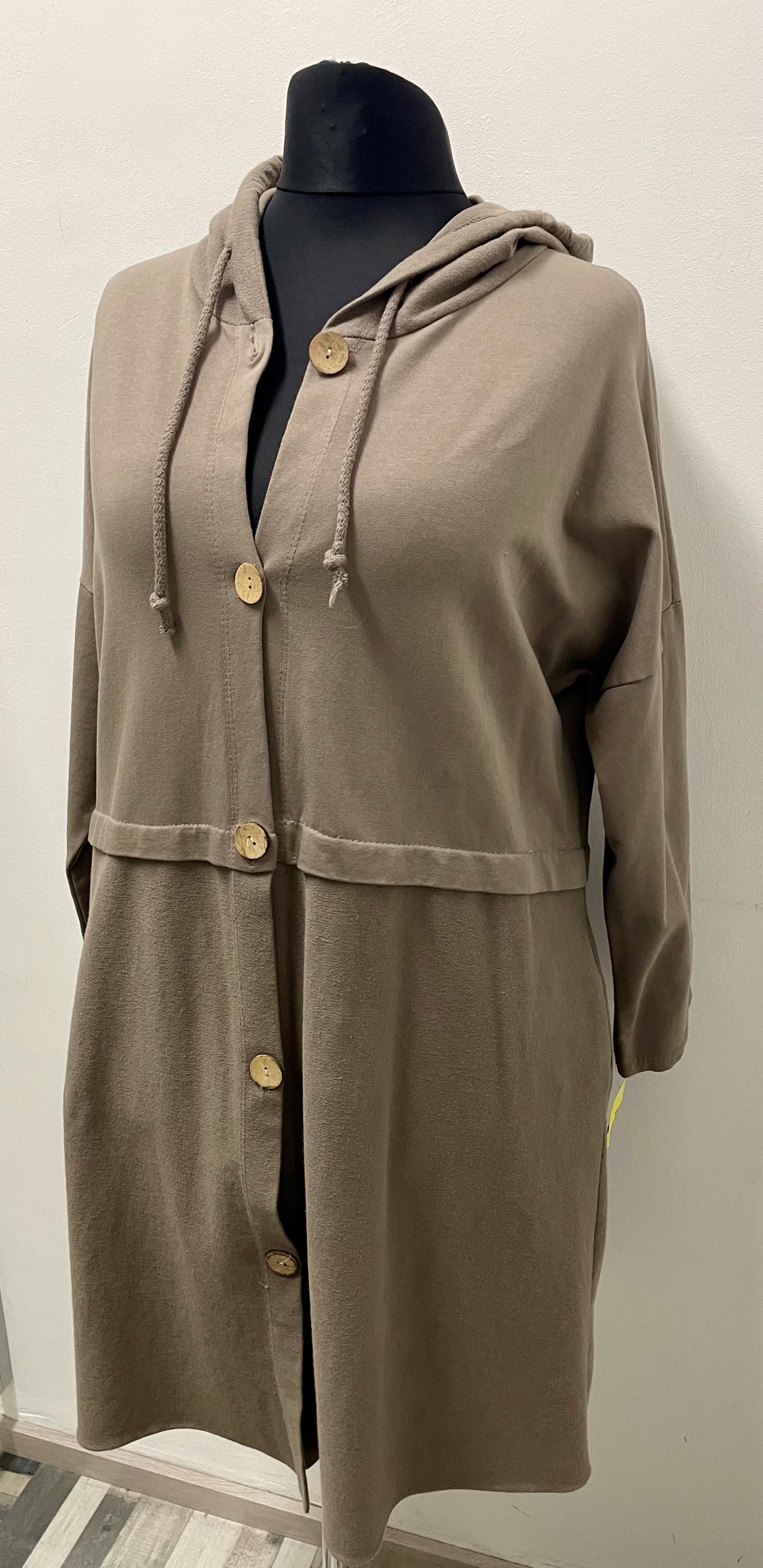 Baumwollemantel mit Kapuze