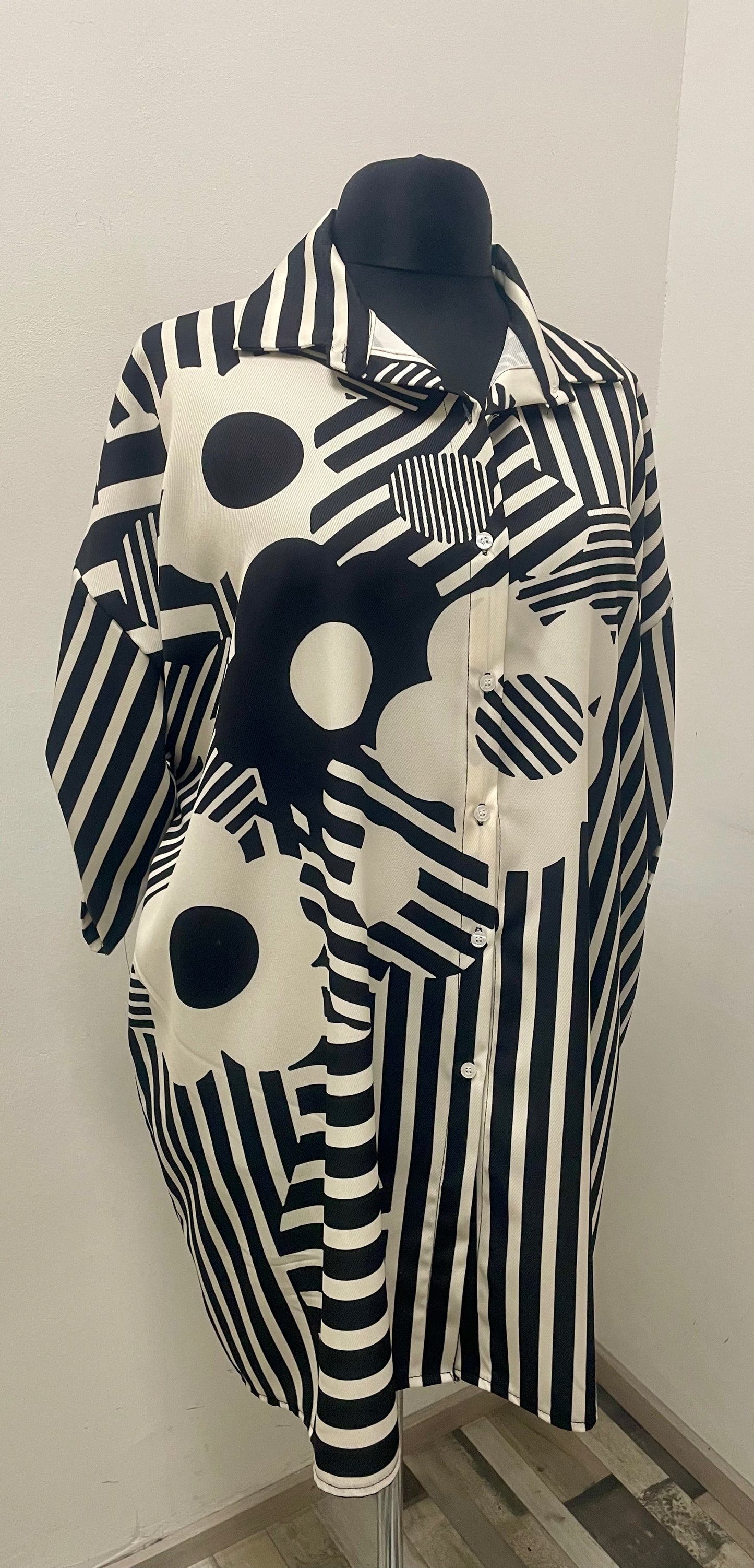 Longbluse gestreift