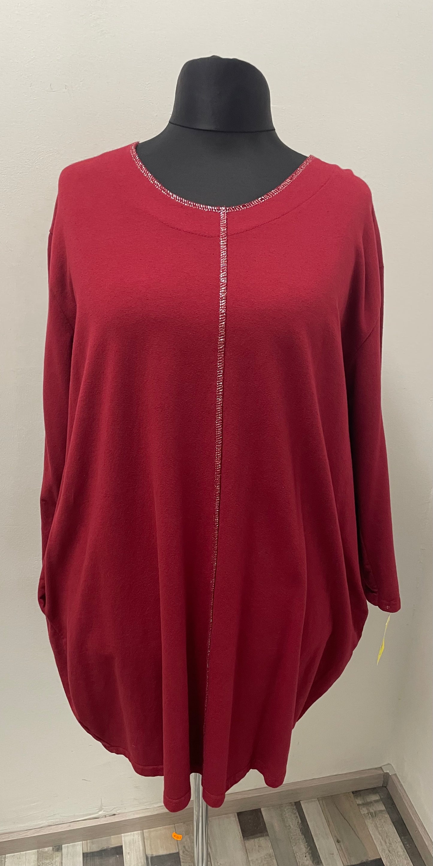 Tunika mit Kontrastnaht