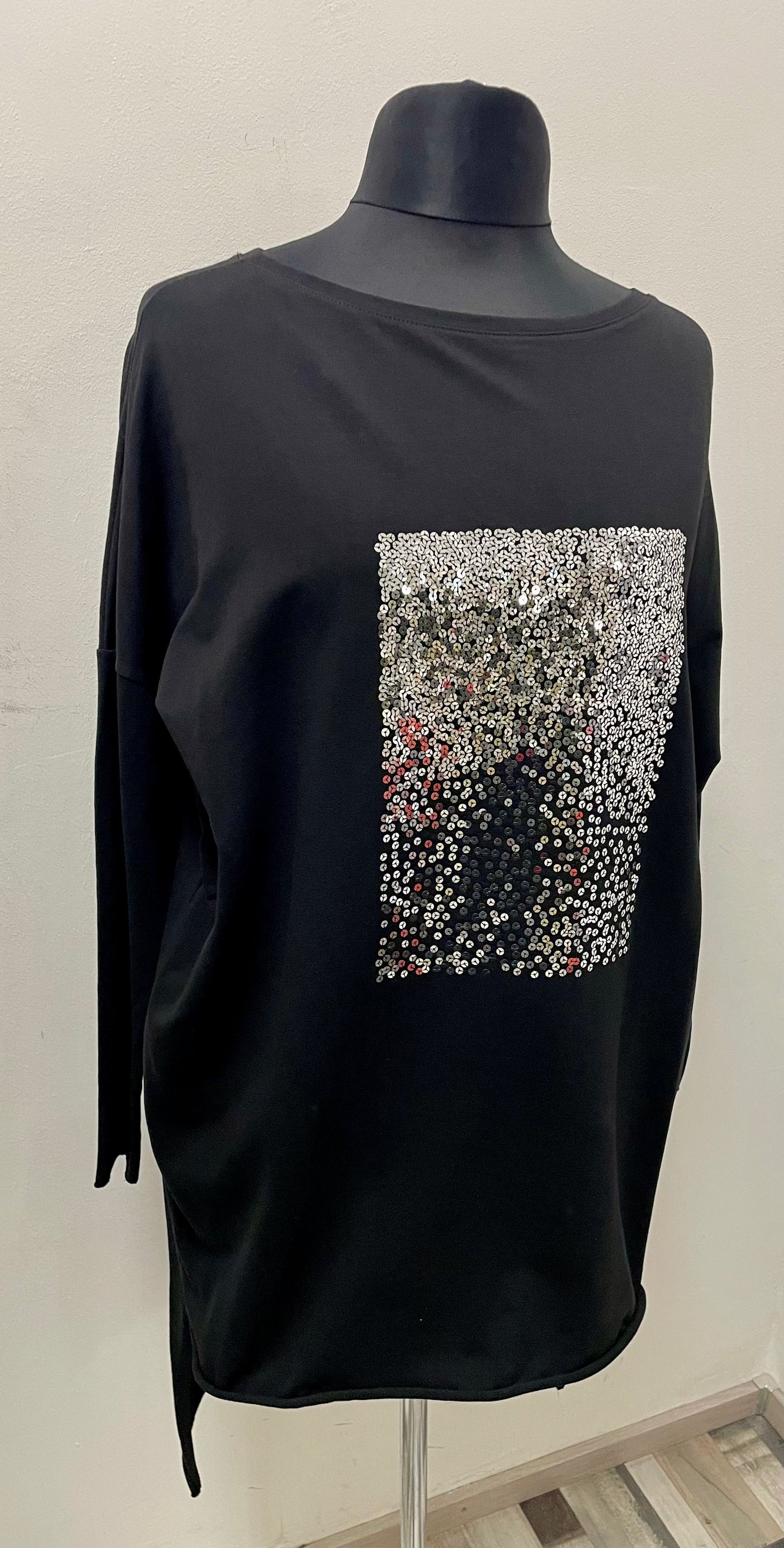 Festliche Tunika mit Pajetten