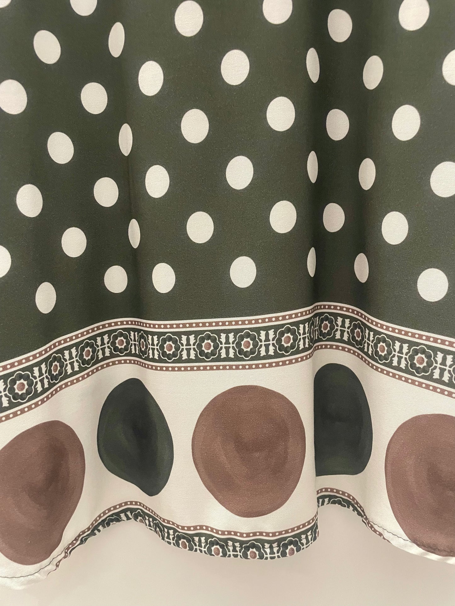Oversize Bluse Polka-Dot-Muster