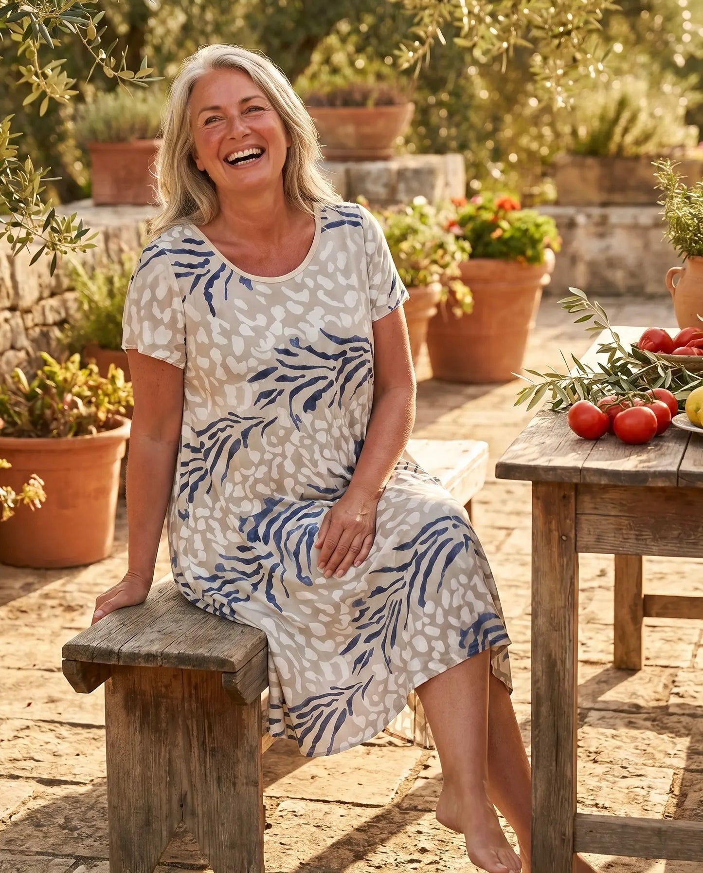 Kleid mit Animal-Print