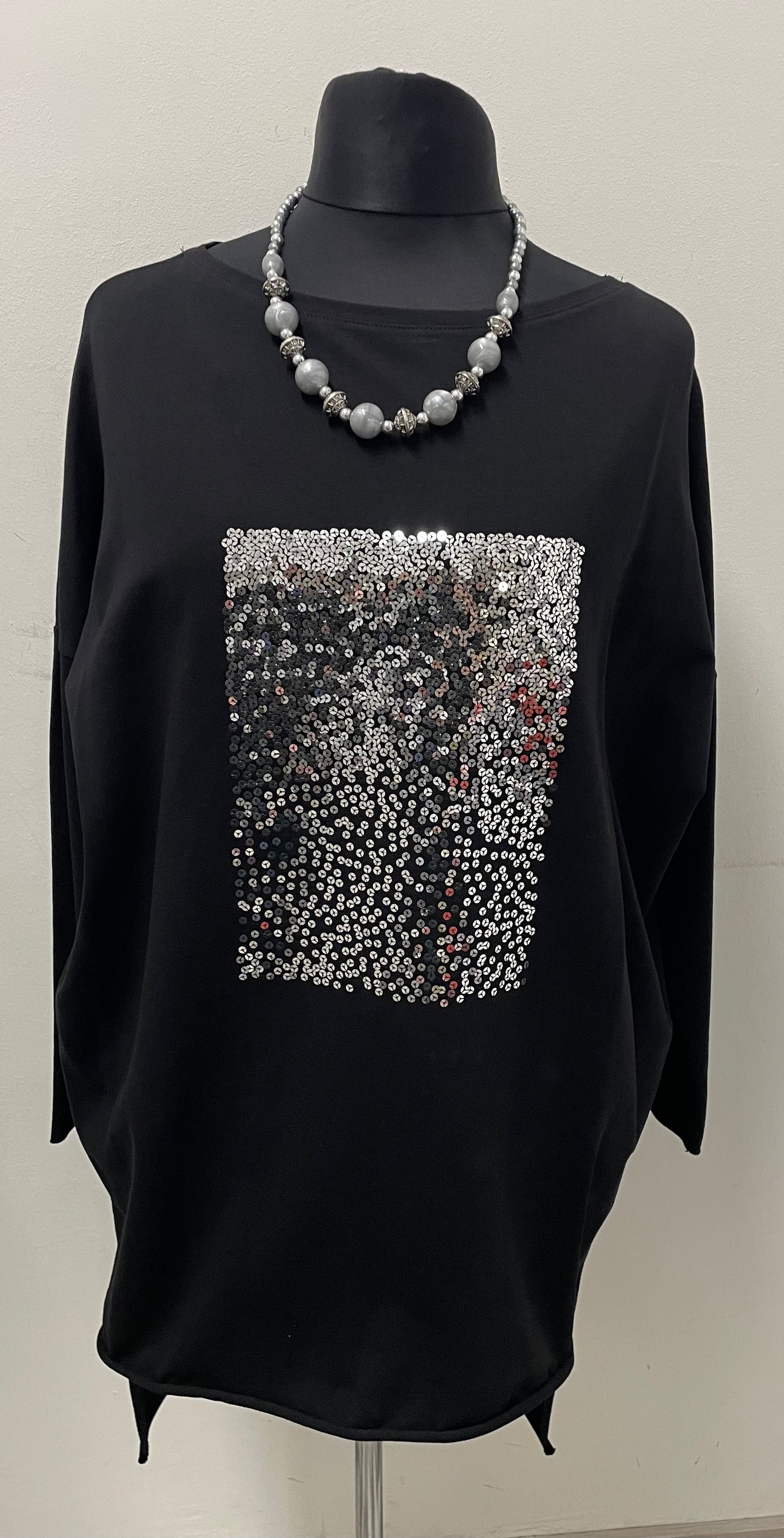 Festliche Tunika mit Pajetten