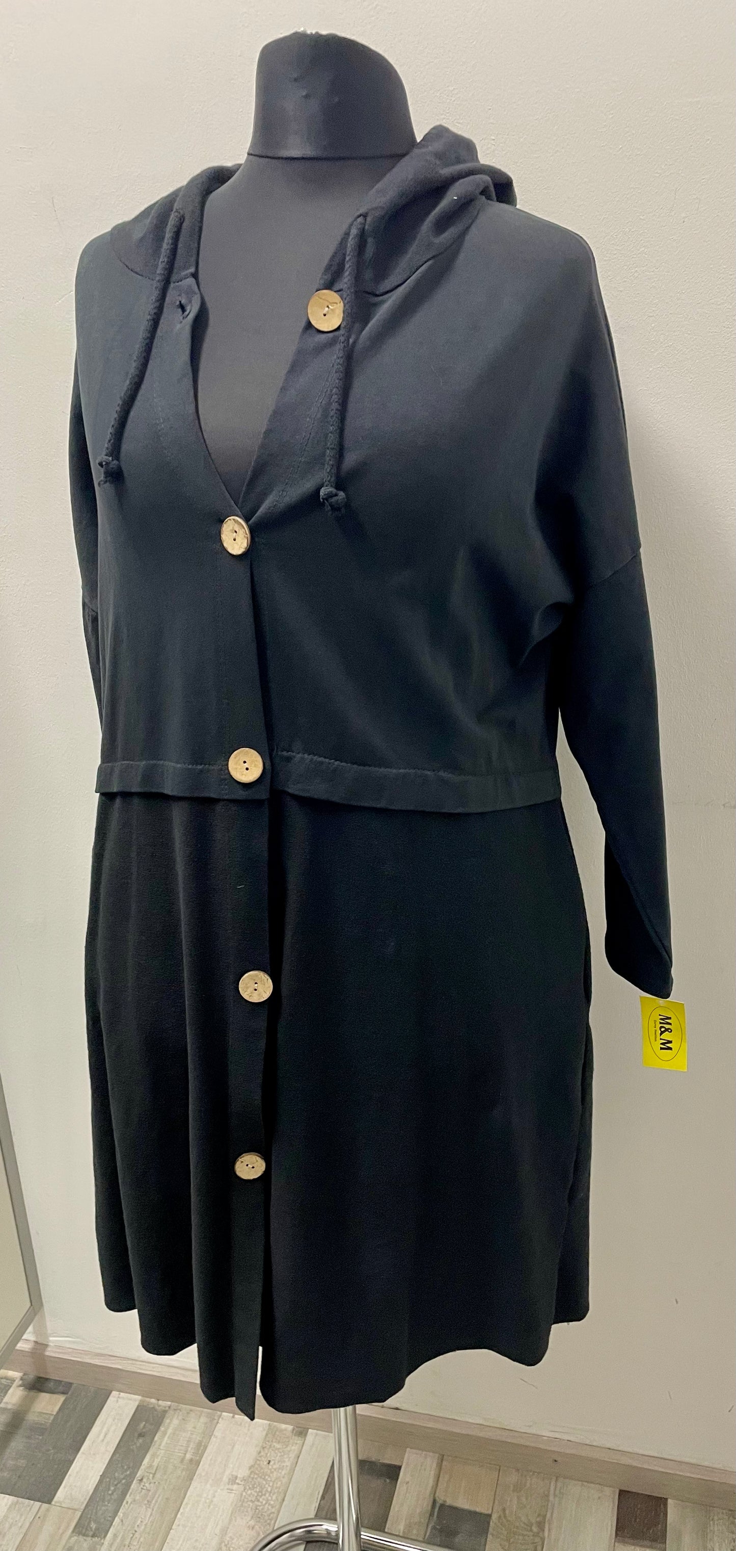 Baumwollemantel mit Kapuze