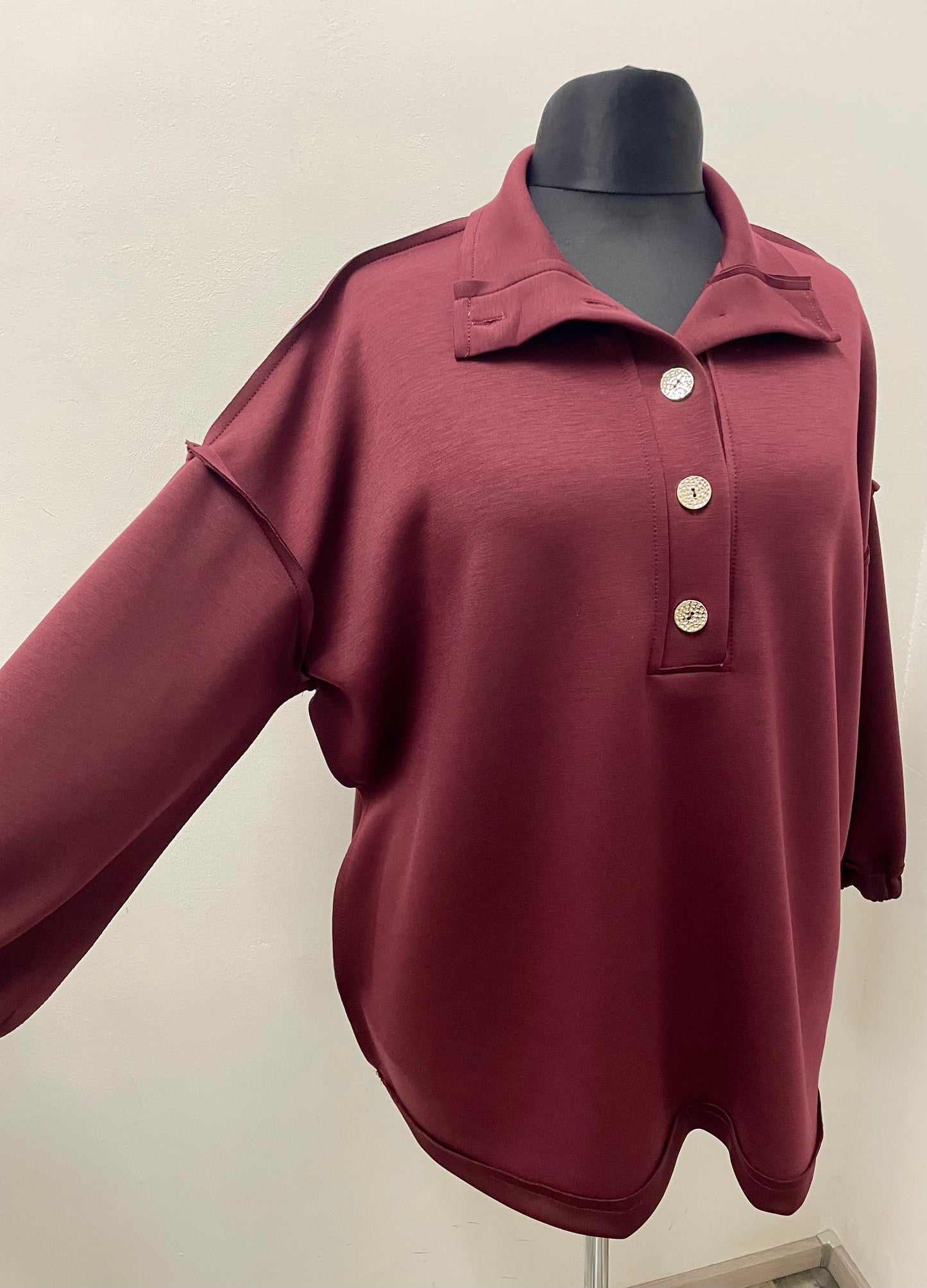 Shirt „Blusenoptik“ Soft Touch