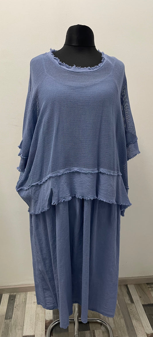 Kleid mit Netzoberteil