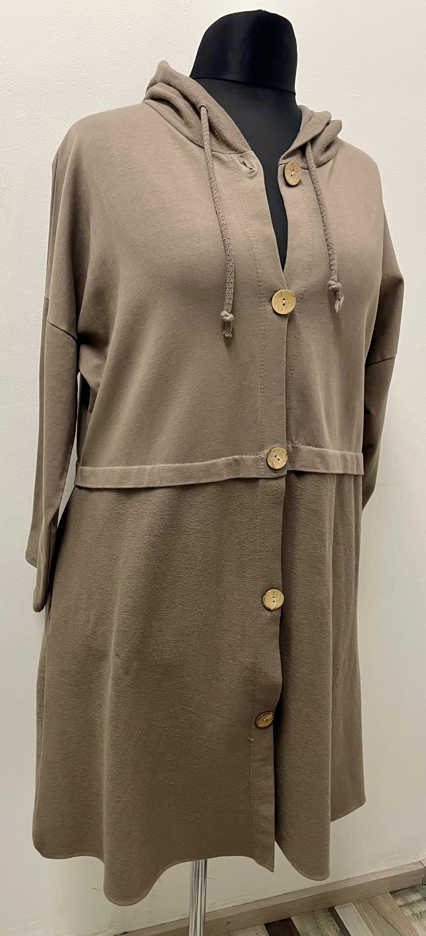 Baumwollemantel mit Kapuze