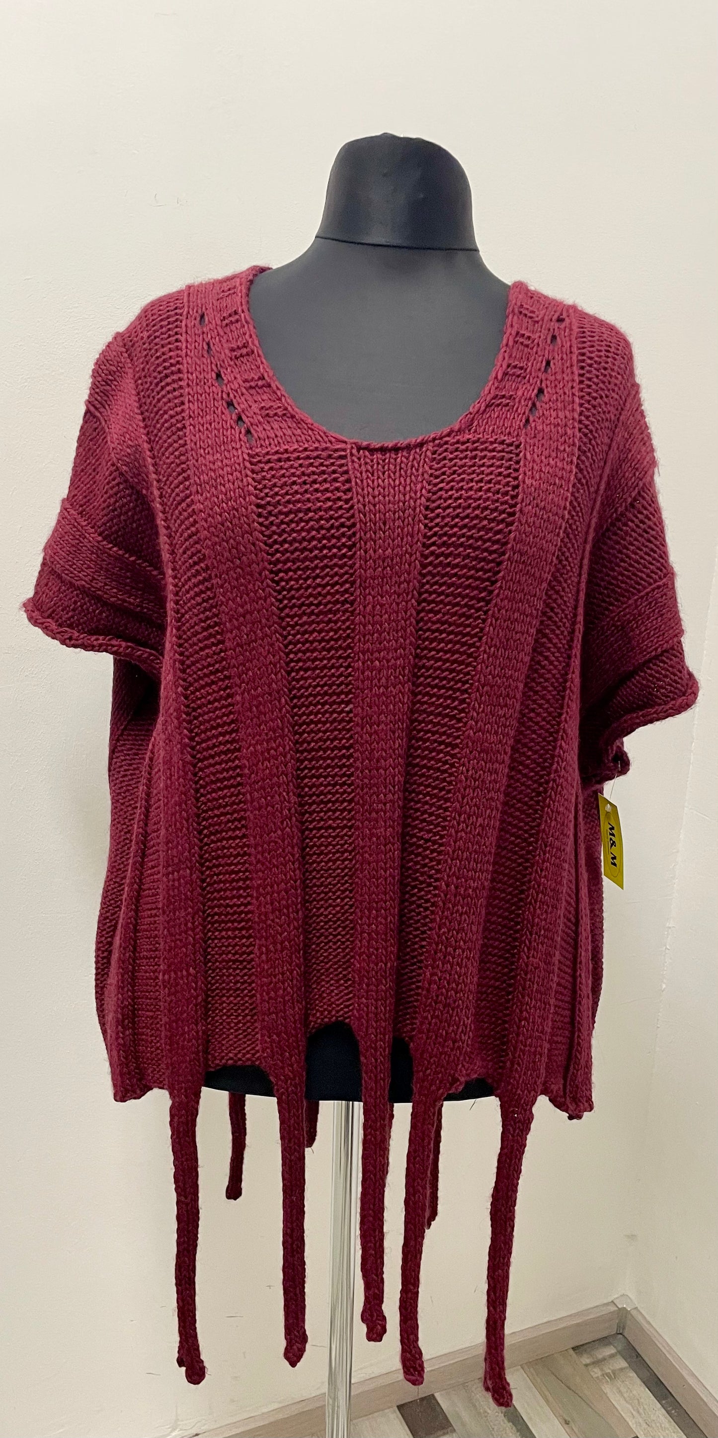 Strickpullover mit Zipfel