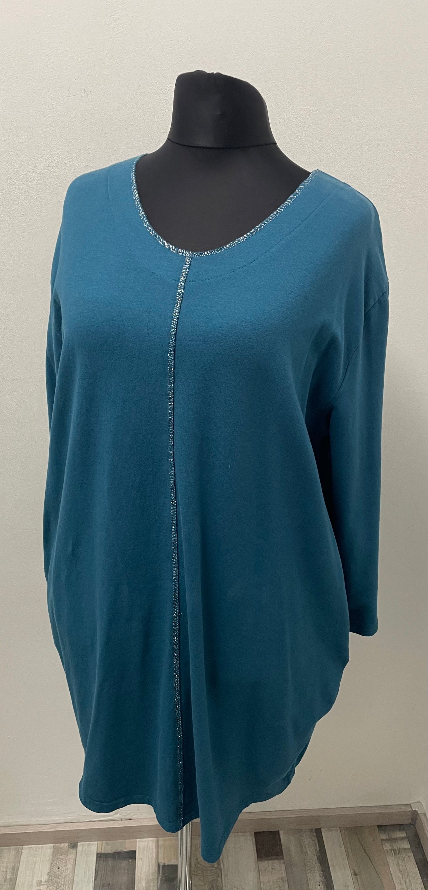 Tunika mit Kontrastnaht