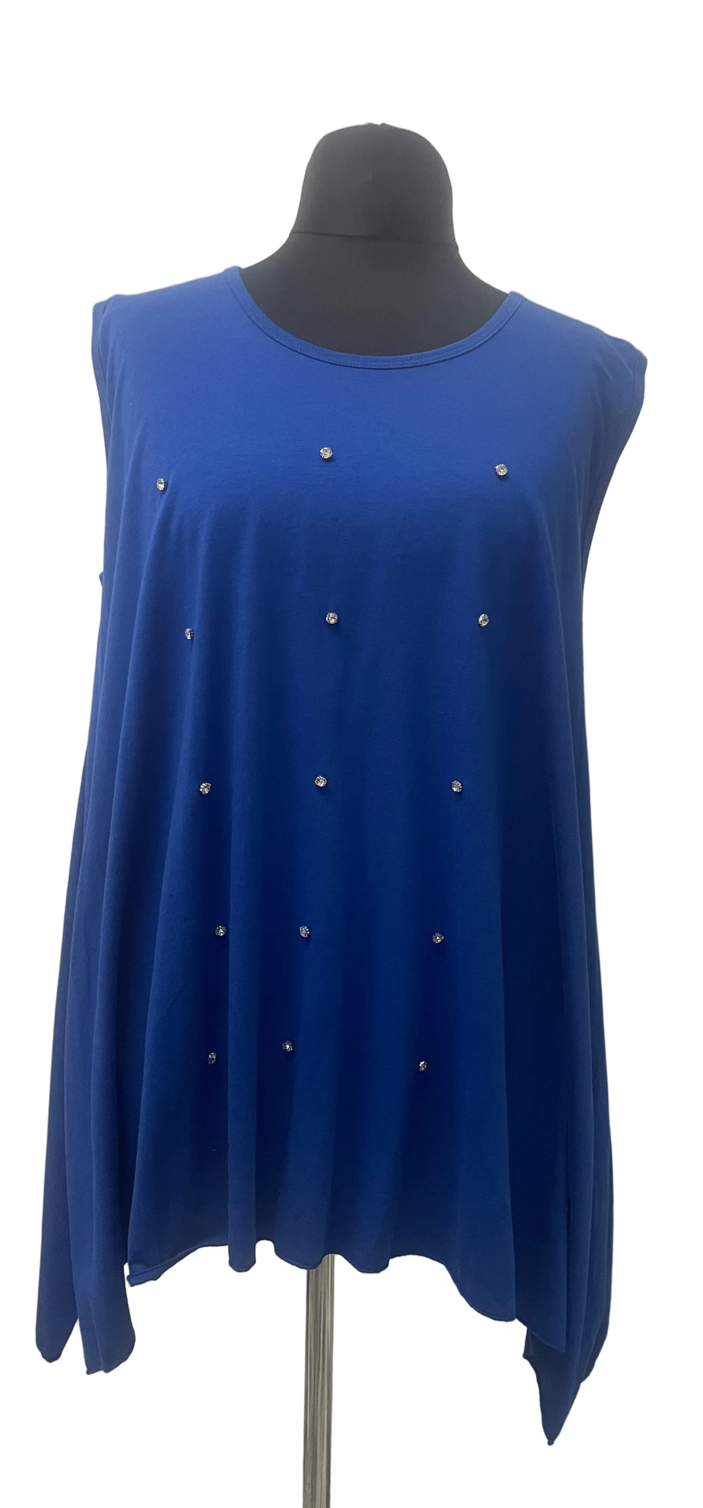 Top mit Glitzersteinchen