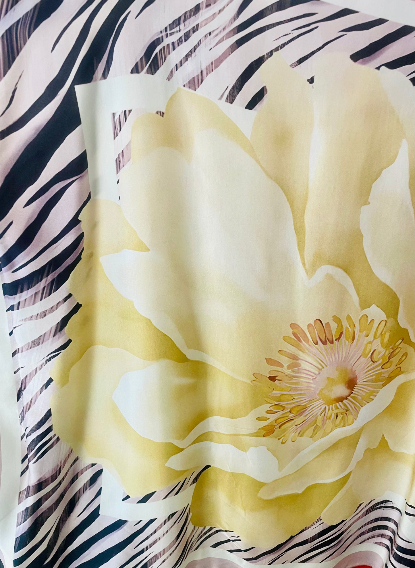 Poncho Bluse „Flowers Peonia“