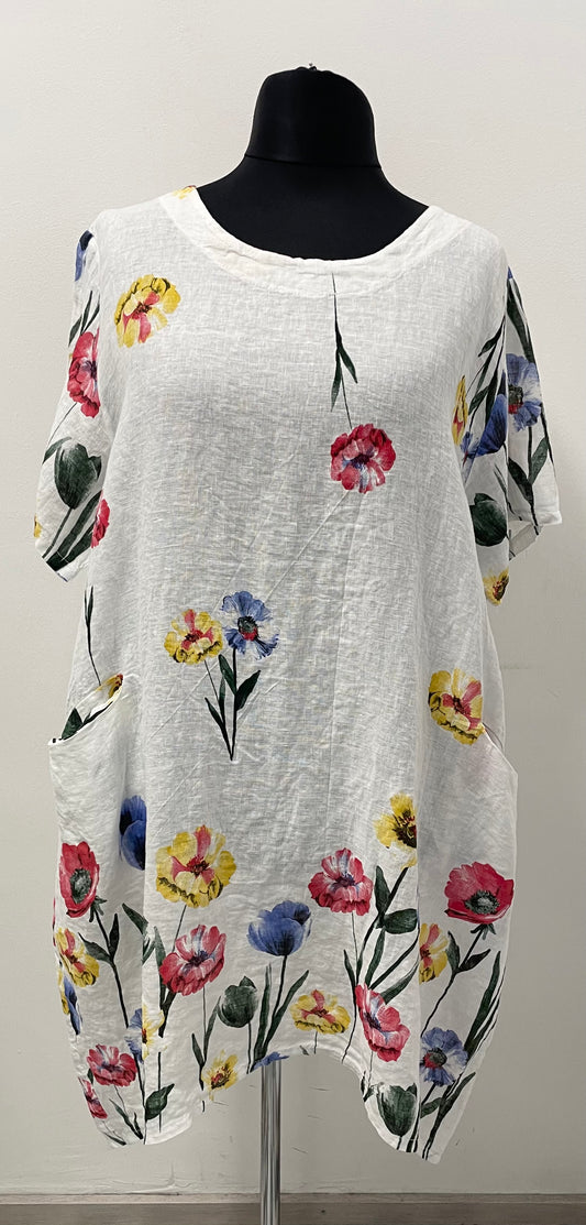 Leinenkleid „Blumen“