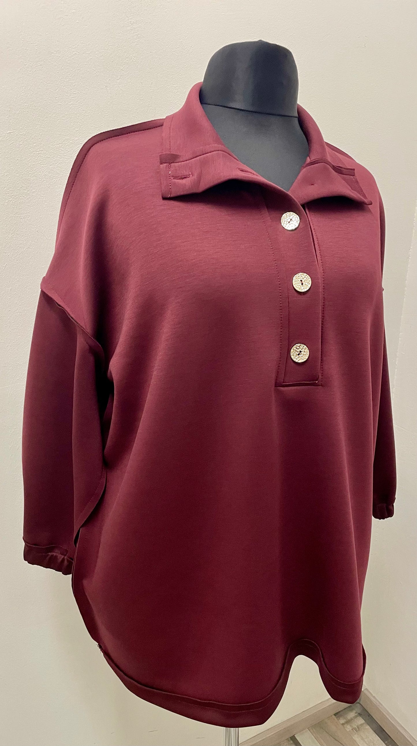 Shirt „Blusenoptik“ Soft Touch