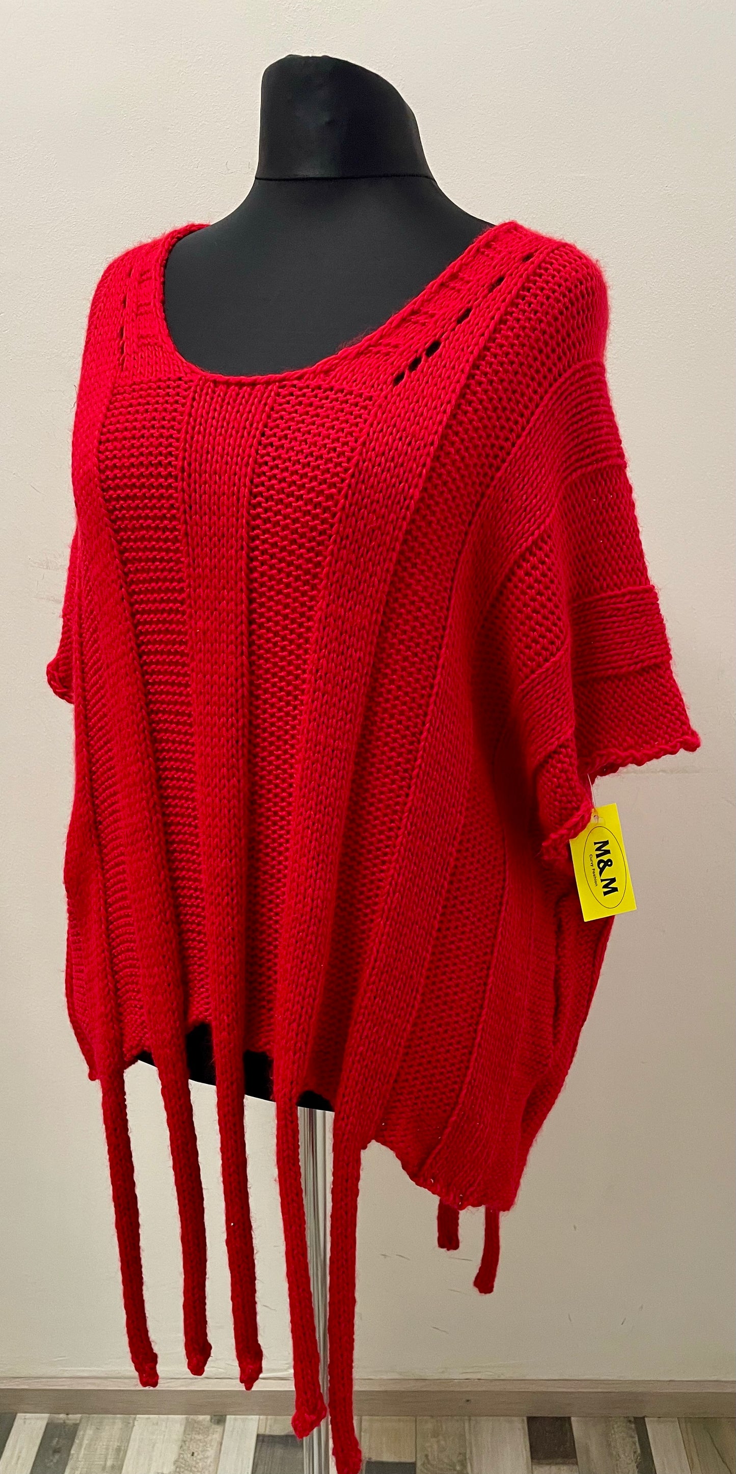 Strickpullover mit Zipfel