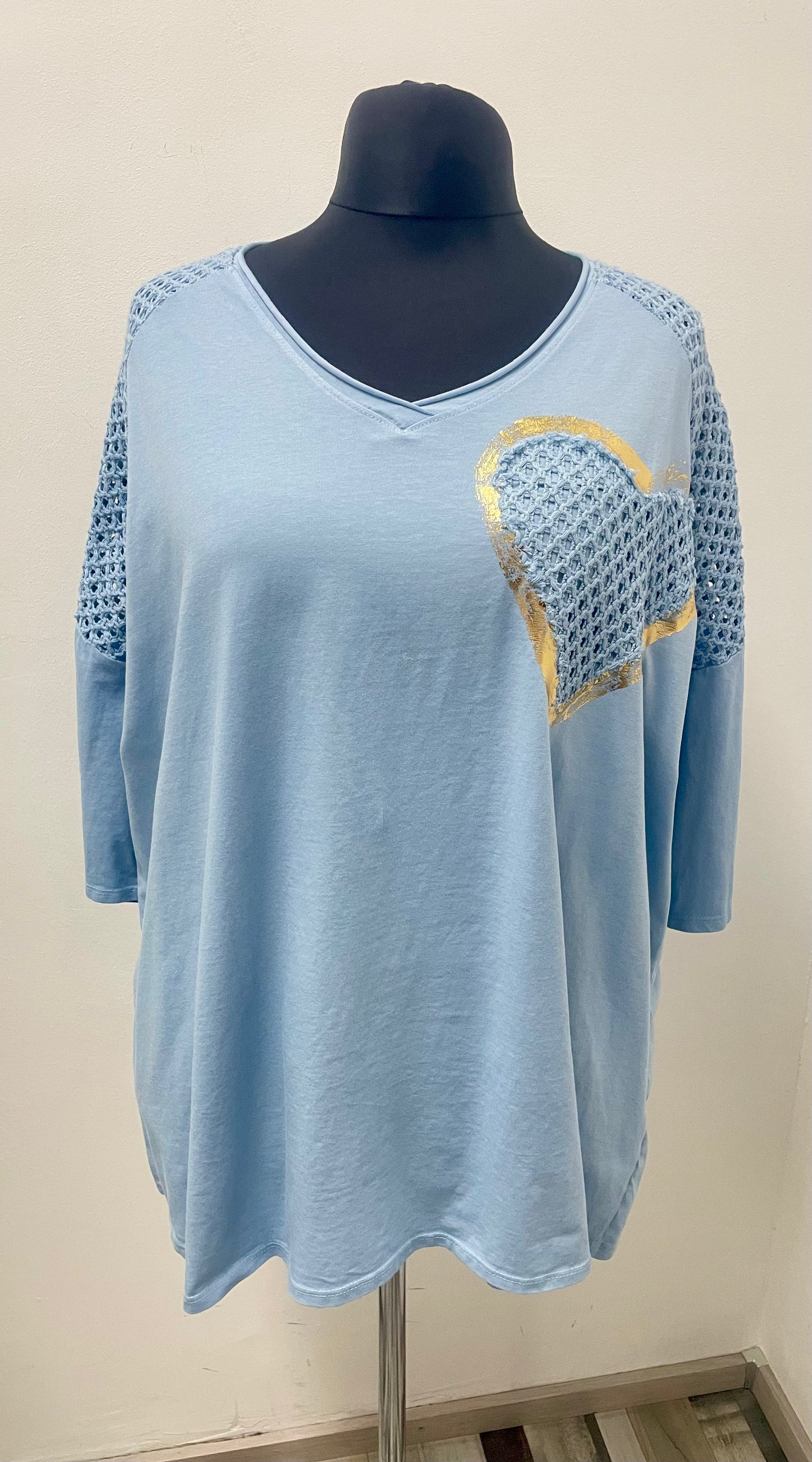 Shirt HEART 🩵💛🩷🤍