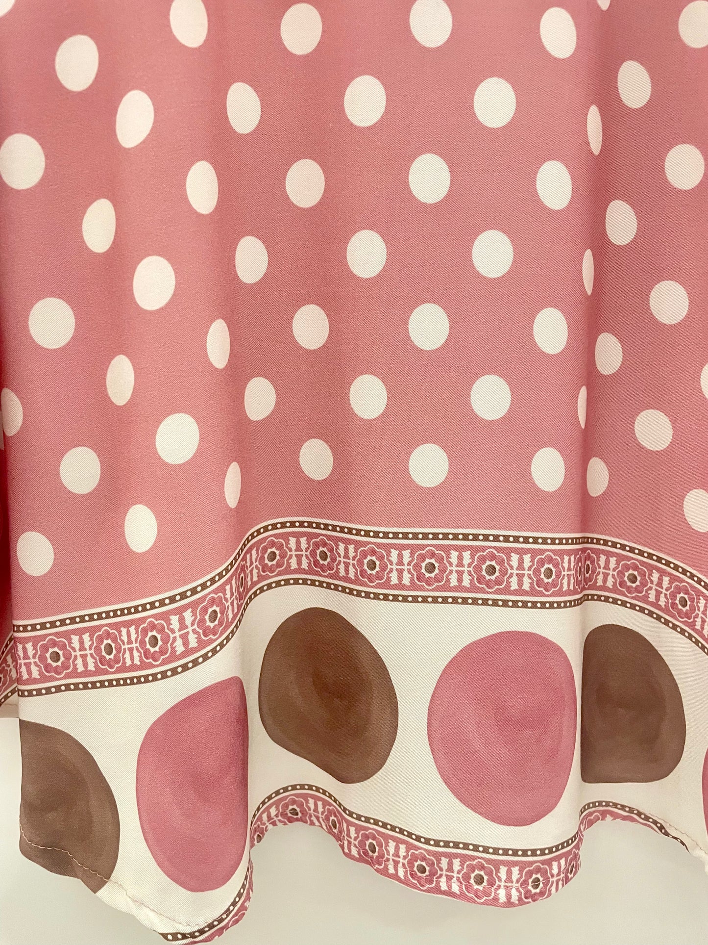 Oversize Bluse Polka-Dot-Muster