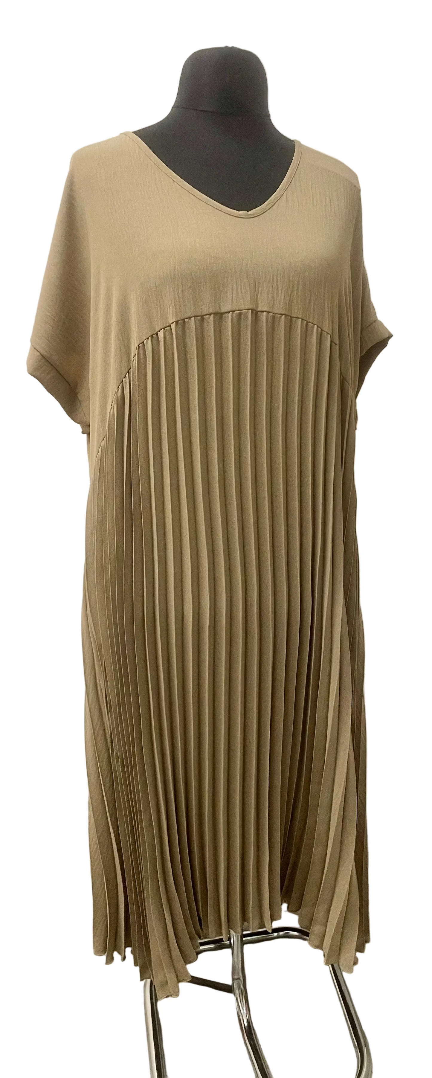 Plissee Maxikleid