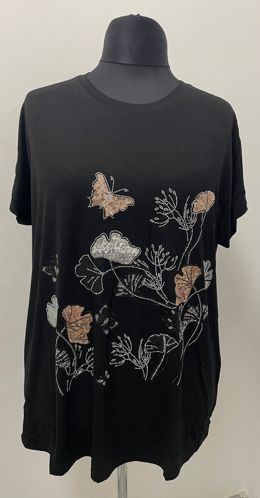 Shirt Butterfly & Flower