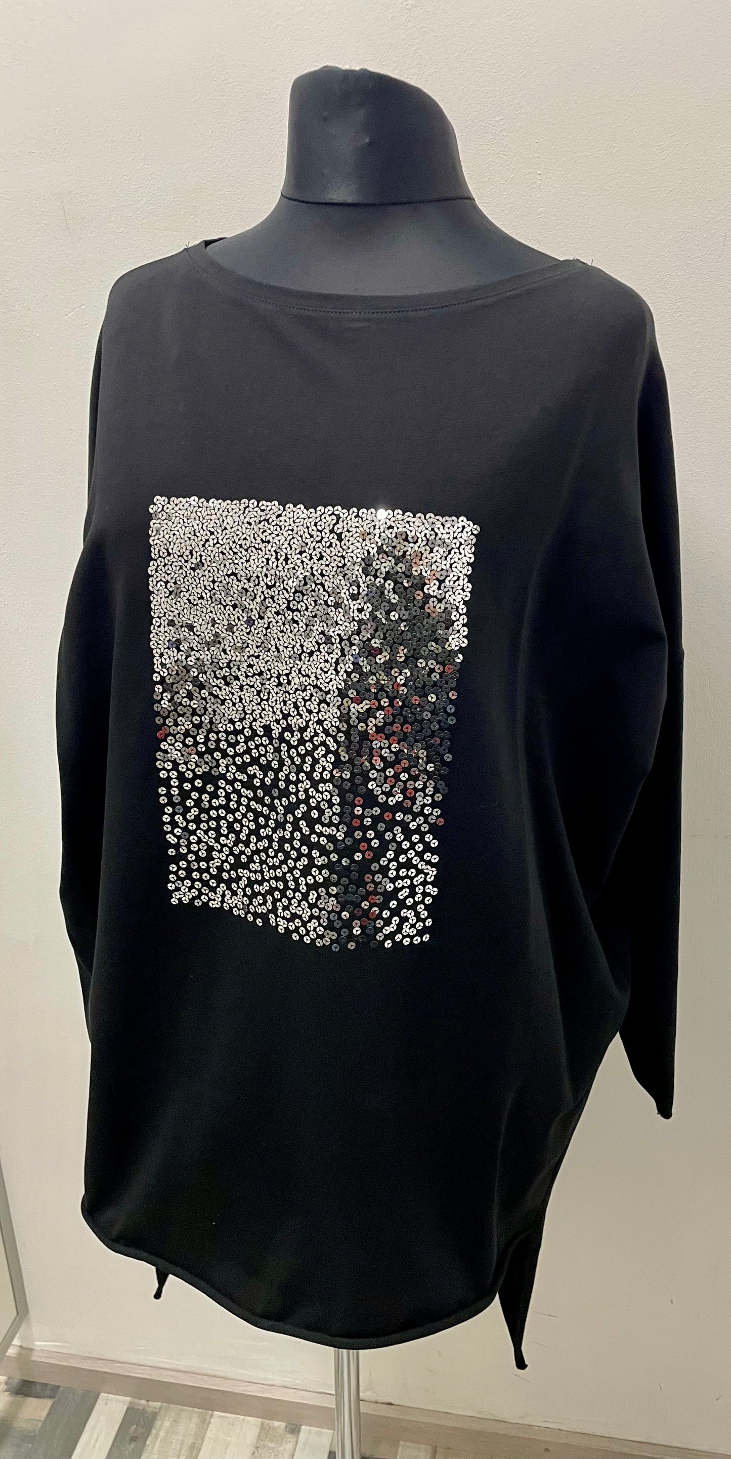 Festliche Tunika mit Pajetten