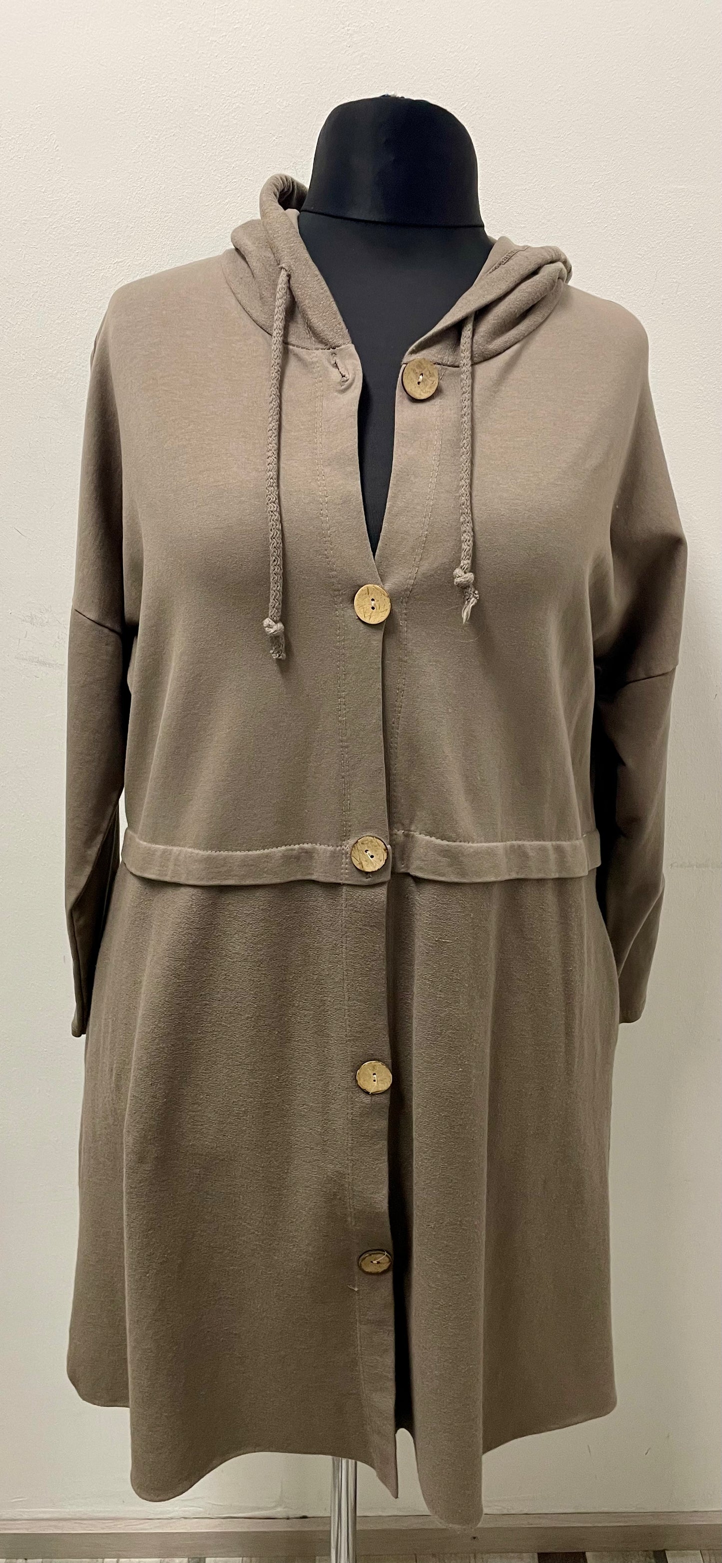 Baumwollemantel mit Kapuze