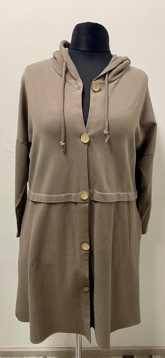 Baumwollemantel mit Kapuze