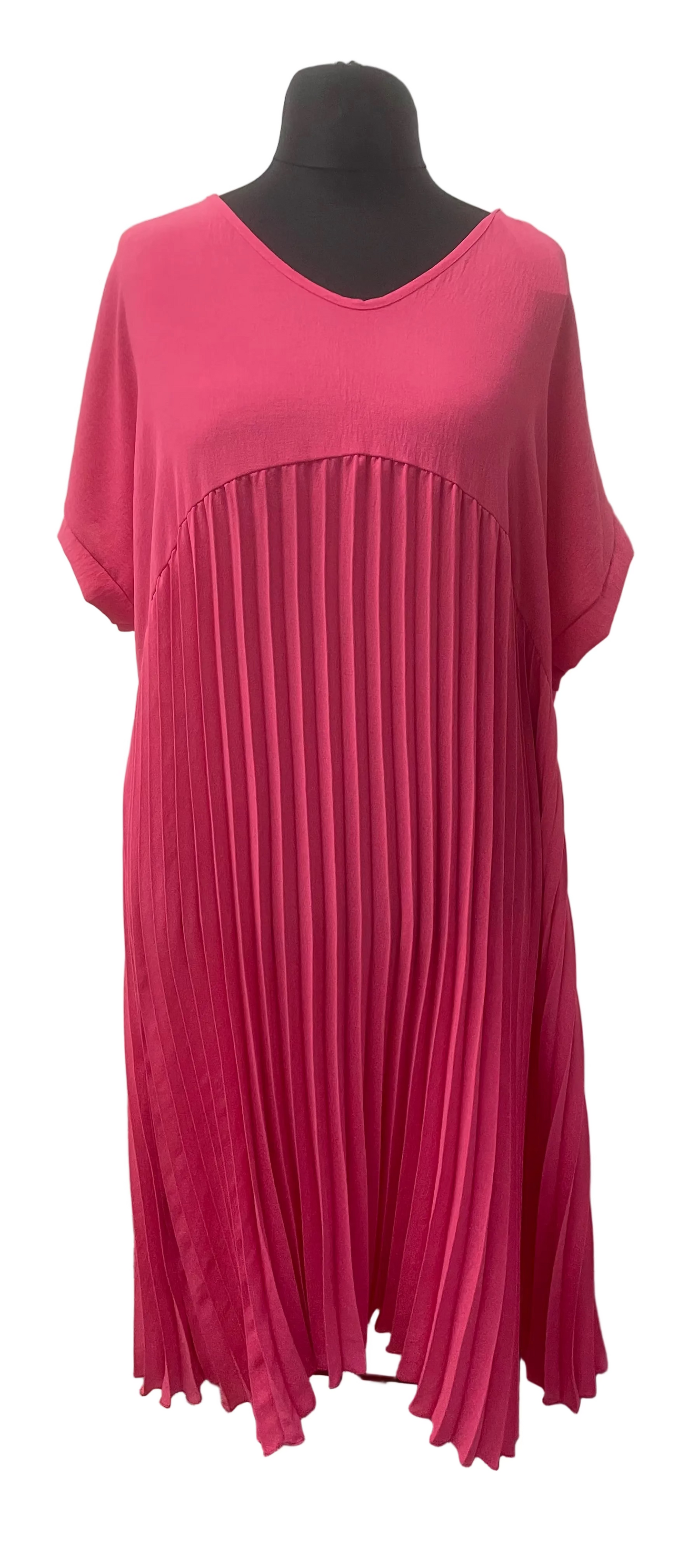 Plissee Maxikleid