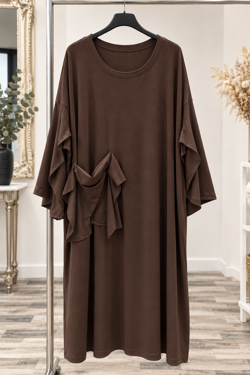 Plus Size Kleid „Giovanna“ mit Drapé-Detail