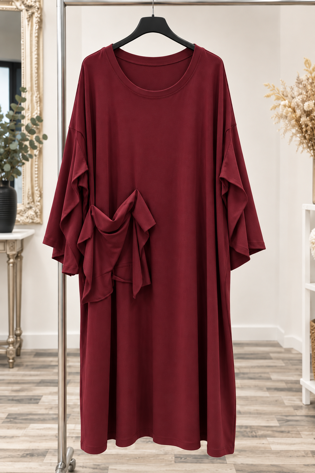 Plus Size Kleid „Giovanna“ mit Drapé-Detail