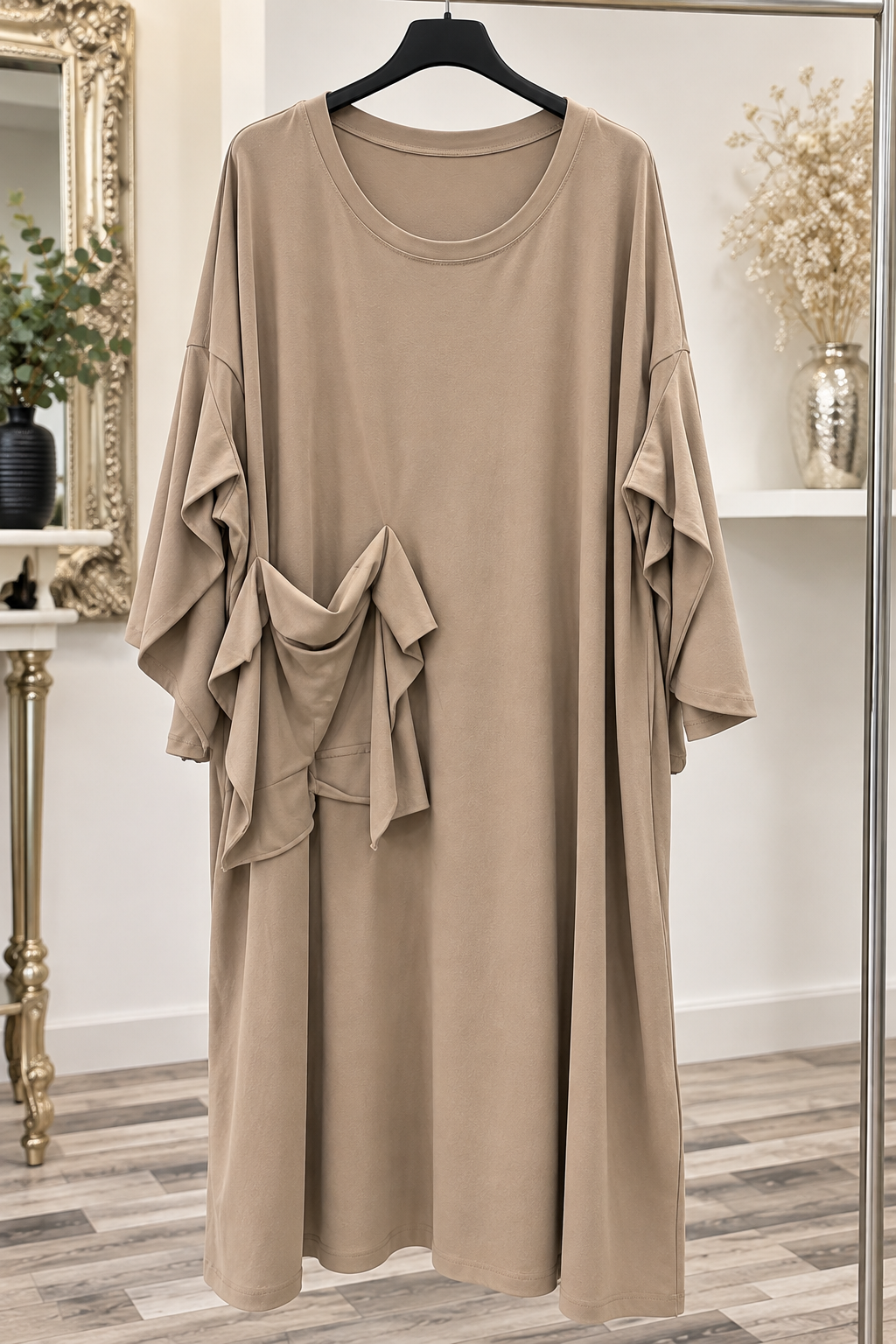 Plus Size Kleid „Giovanna“ mit Drapé-Detail