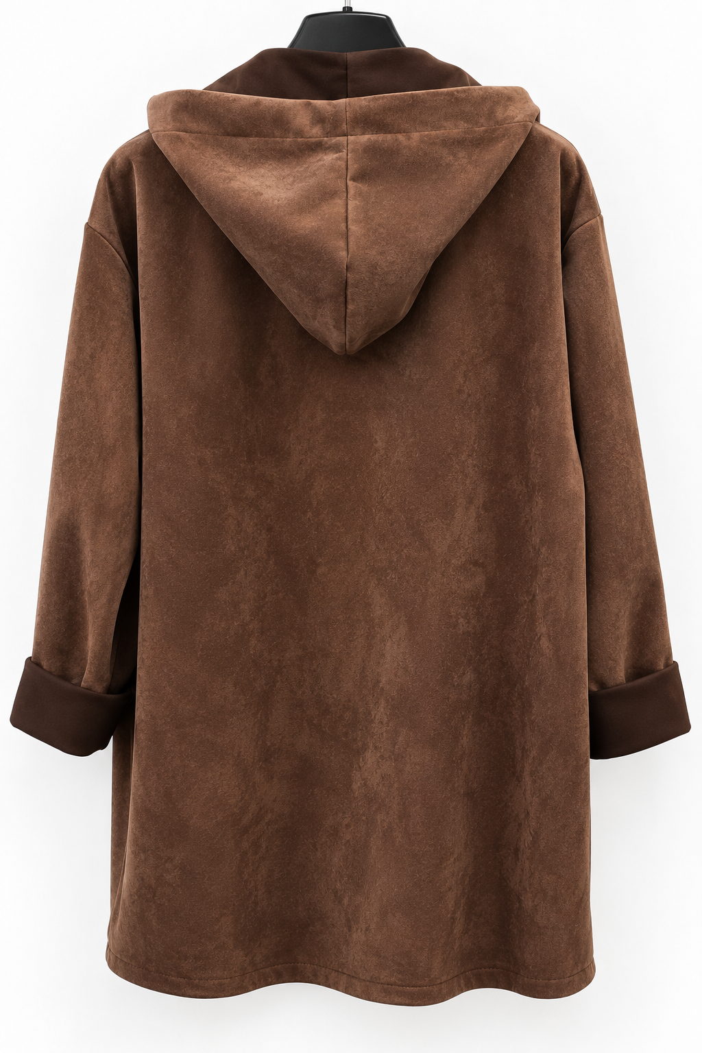 Plus Size Longjacke „Abbraccio“ mit Kapuze