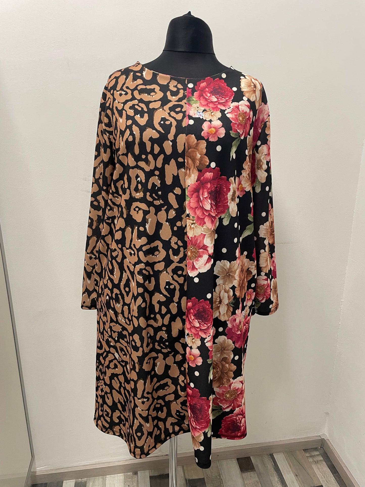 Kleid „Flower & Animalprint“