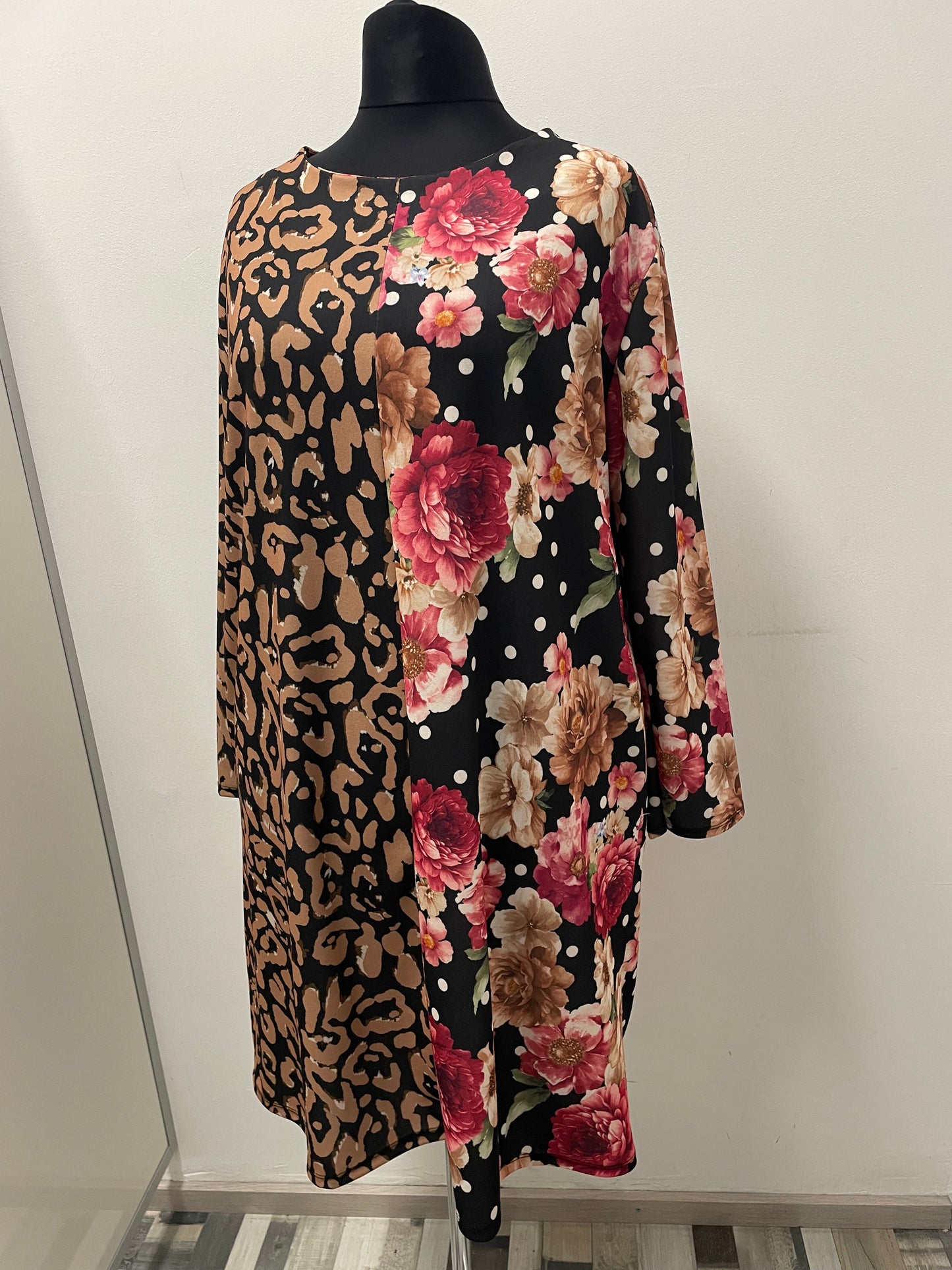 Kleid „Flower & Animalprint“