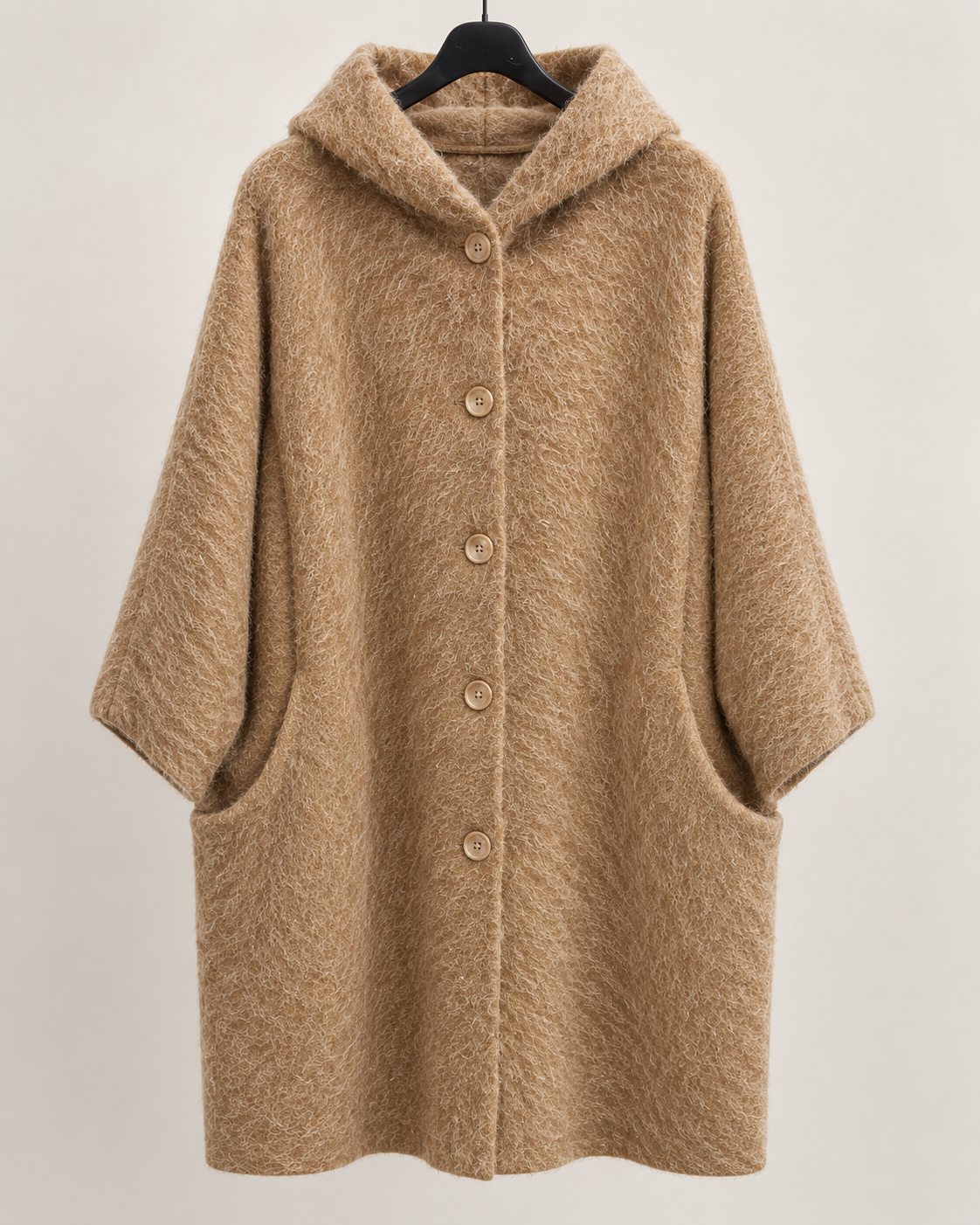 Plus Size Mantel „Volterra“ mit Kapuze