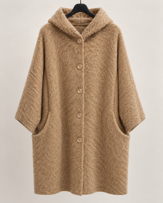 Plus Size Mantel „Volterra“ mit Kapuze