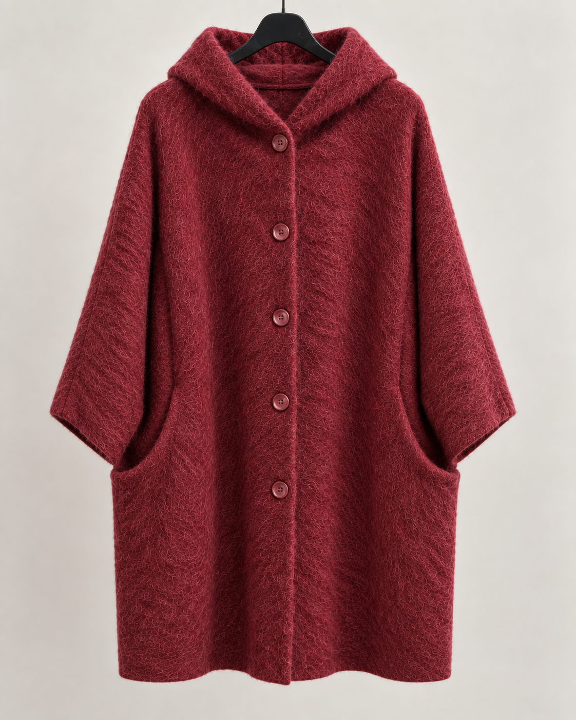 Plus Size Mantel „Volterra“ mit Kapuze