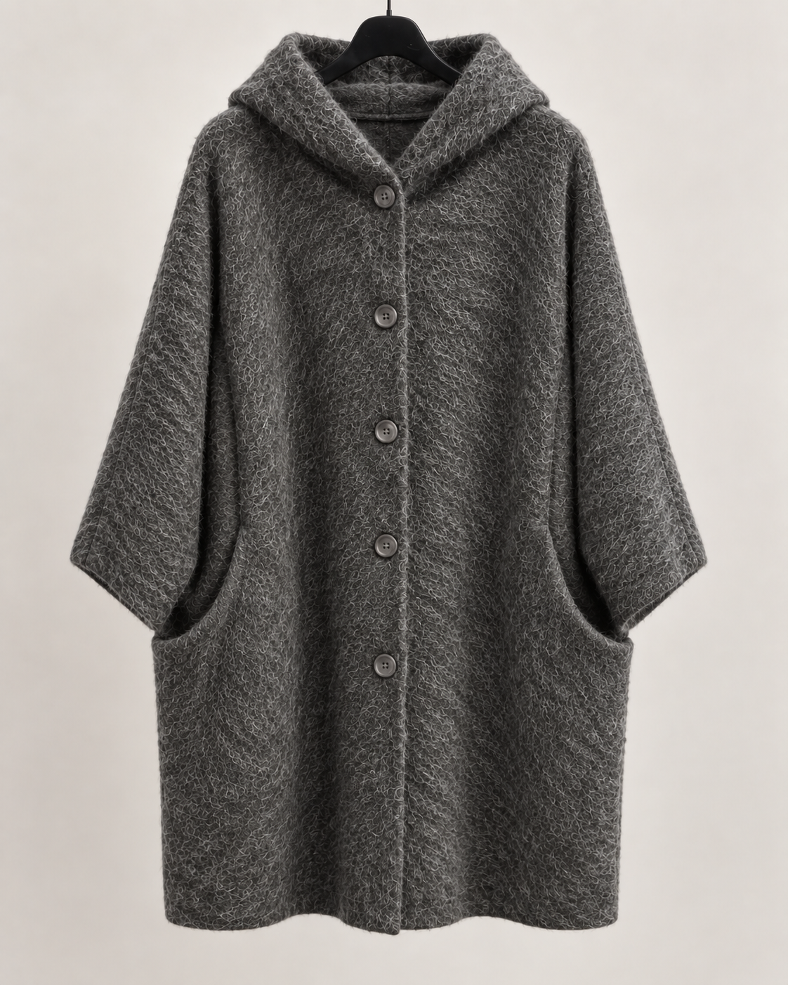 Plus Size Mantel „Volterra“ mit Kapuze