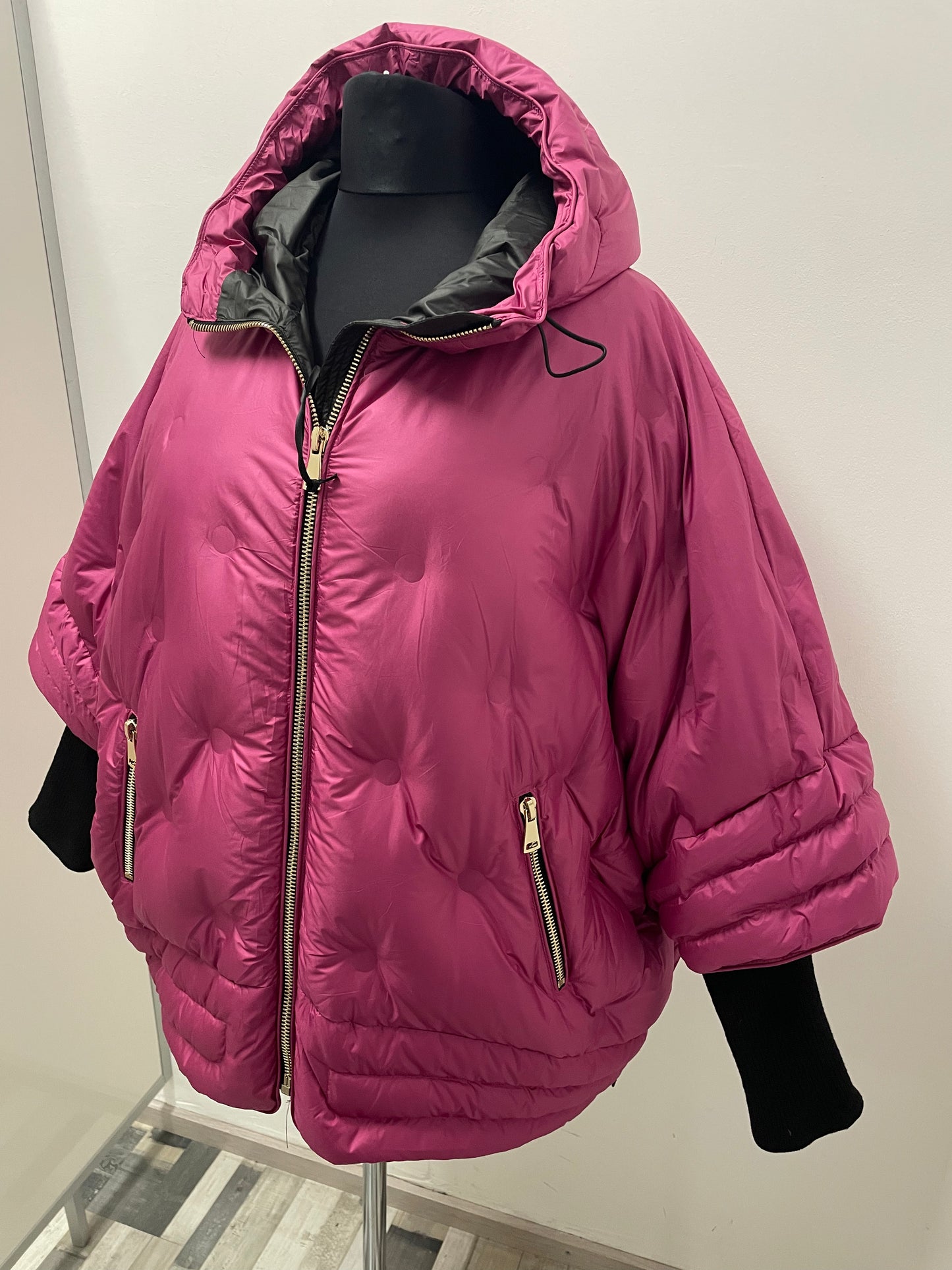 Steppjacke mit Kapuze