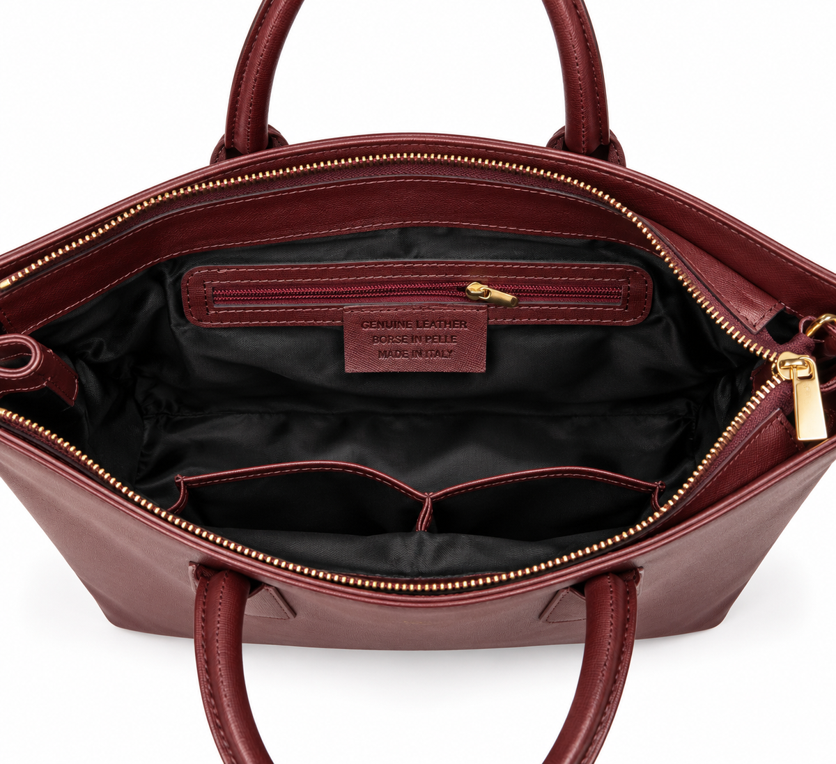 Leder-Shopper SIGNORA – 100 % Echtleder · Made in Italy