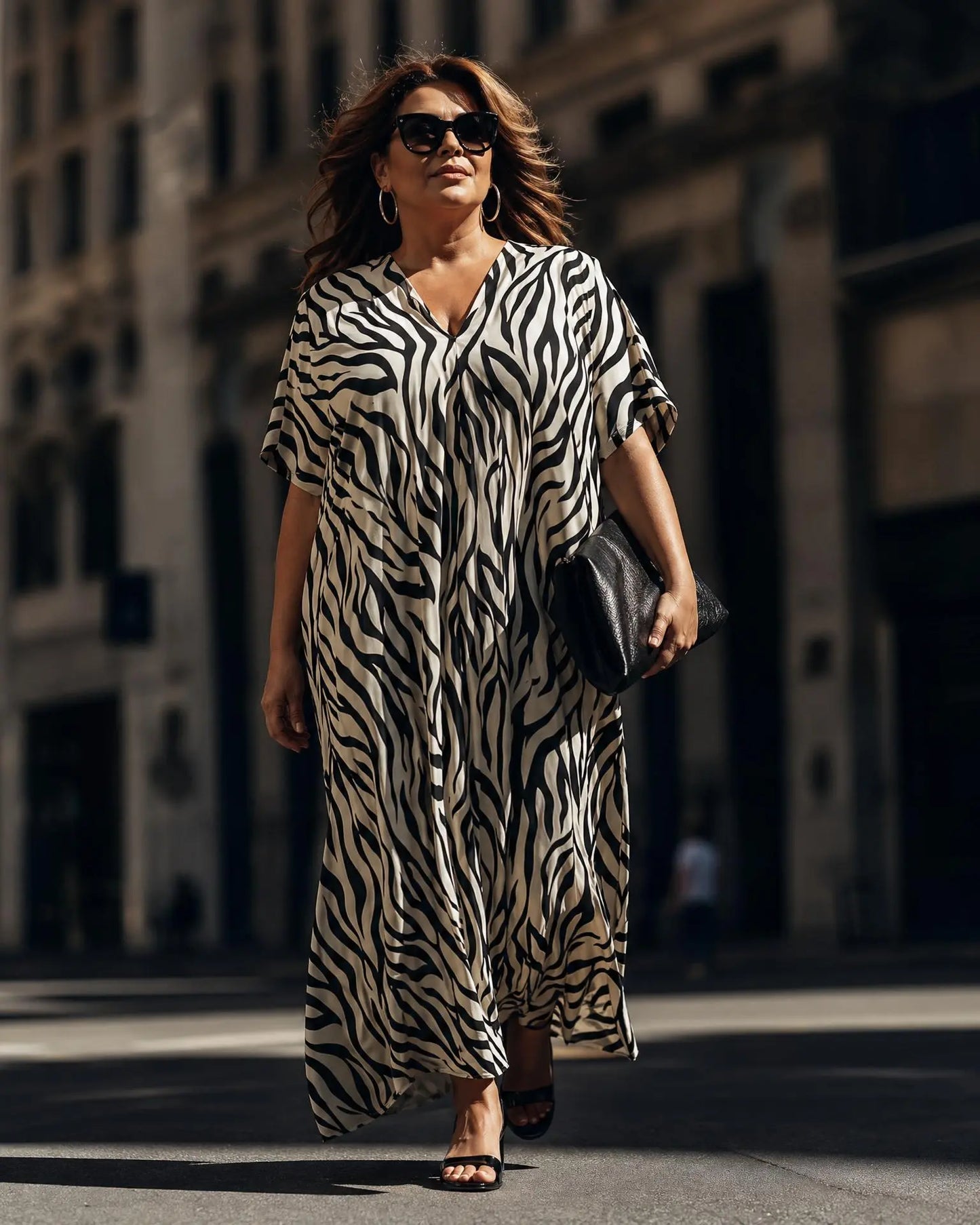 Kleid mit Zebramuster